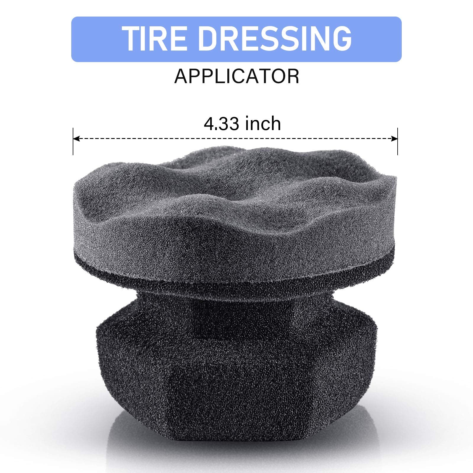 3 Pieces Tire Shine Applicator Tire Dressing Applicator Pads Tire Sponge Applicator Foam Tire Gel Wet Applicator Car Detailing R