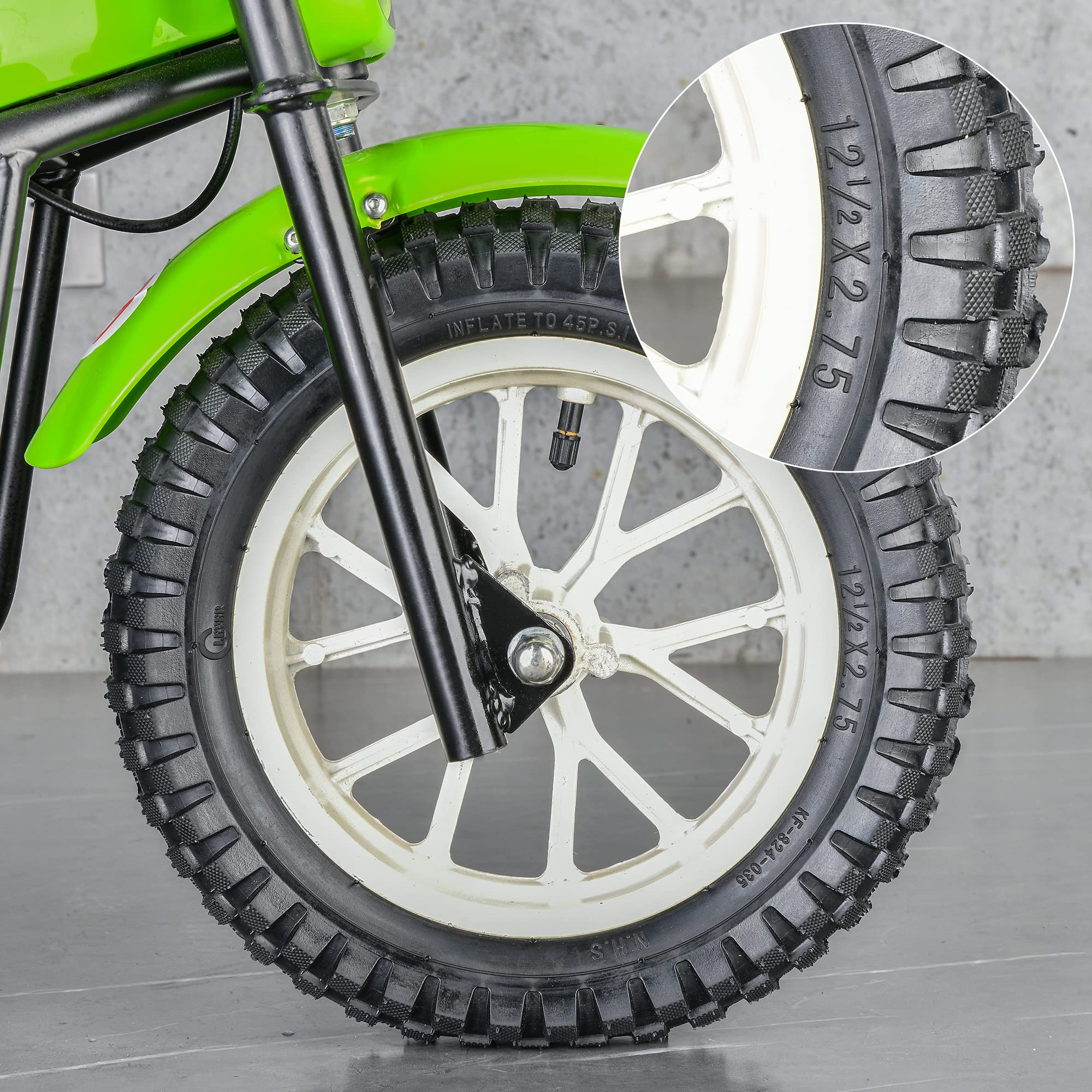 Rutu 12.5X2.75 12 1/2 X 2.75 Dirt Bike Tube Replacement For Razor Mx350 Mx400 Rocket, X-Treme X-560 Electric Dirtbike, Scooter, Kids Bicycle, Stroller Ezip E-500 E-750 E-900 Fits 8.5' Rim - 2 Pack