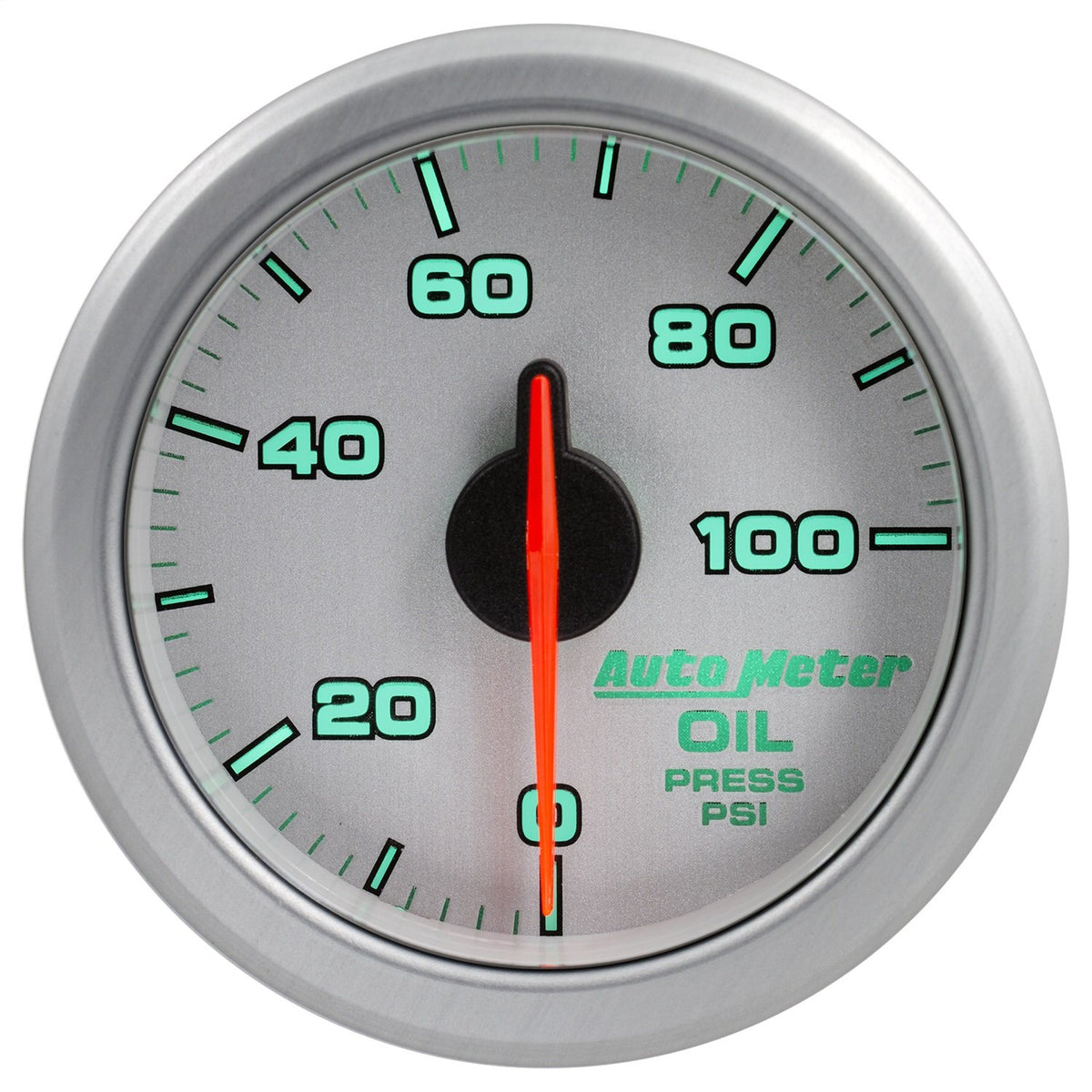 Auto Meter Autometer 9152-Ul 2-1/16'' Oil Press, 0-100 Psi, Airdrive, Silver