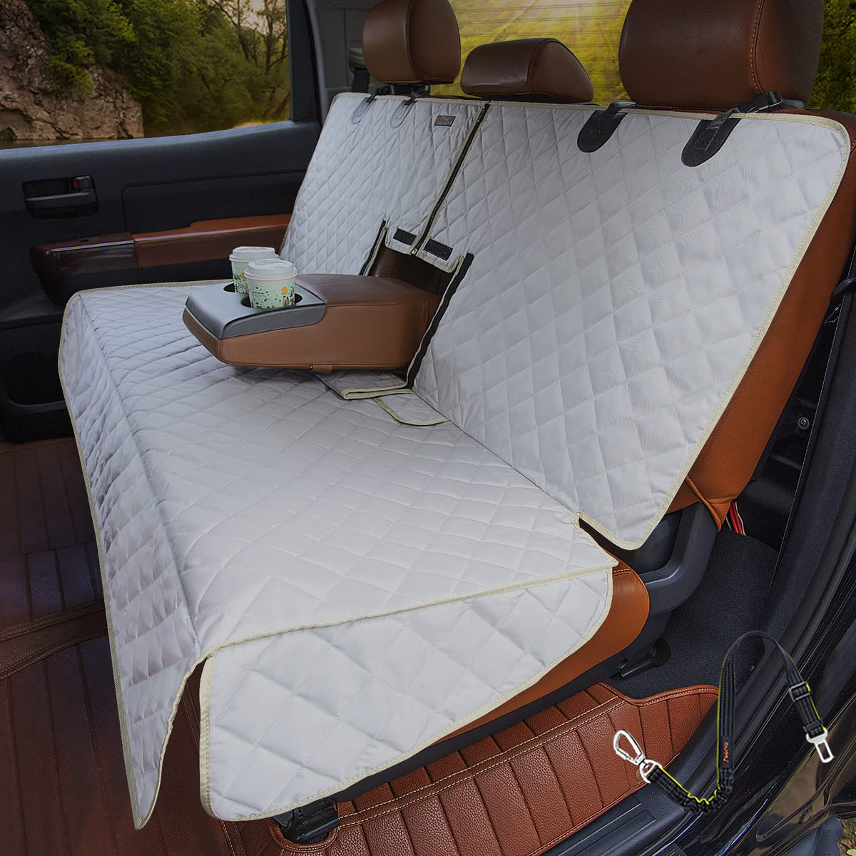 Ibuddy Bench Dog Seat Cover For Truck Waterproof Truck Back Seat Cover Protector For Kids Without Smell Heavy Duty And Nonslip P