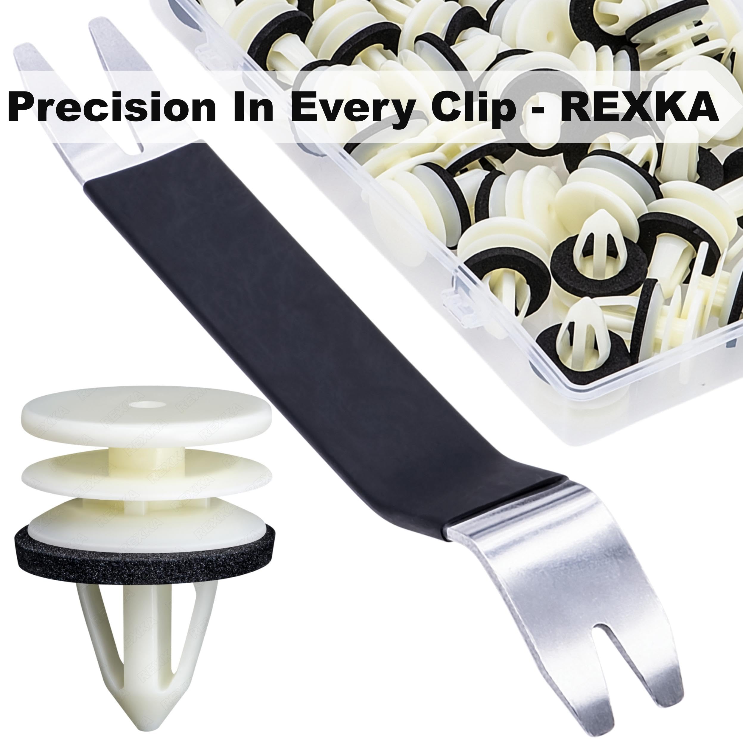 Rexka 31Pcs Door Trim Panel Retainer Clip 11519031 Compatible With Gm Chevrolet Hummer H2 Equinox Camaro Gmc Terrain Cadillac At
