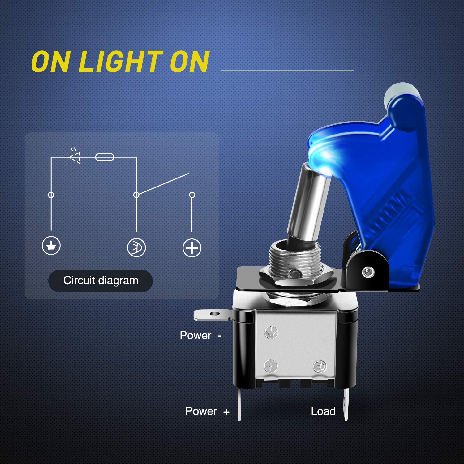 Nilight 3 Gang Toggle Switch 12V Rocker Switch Panel With Led Light And Flip Cover Heavy-Duty On/Off Switch Plate 3 Pin Spst Roc