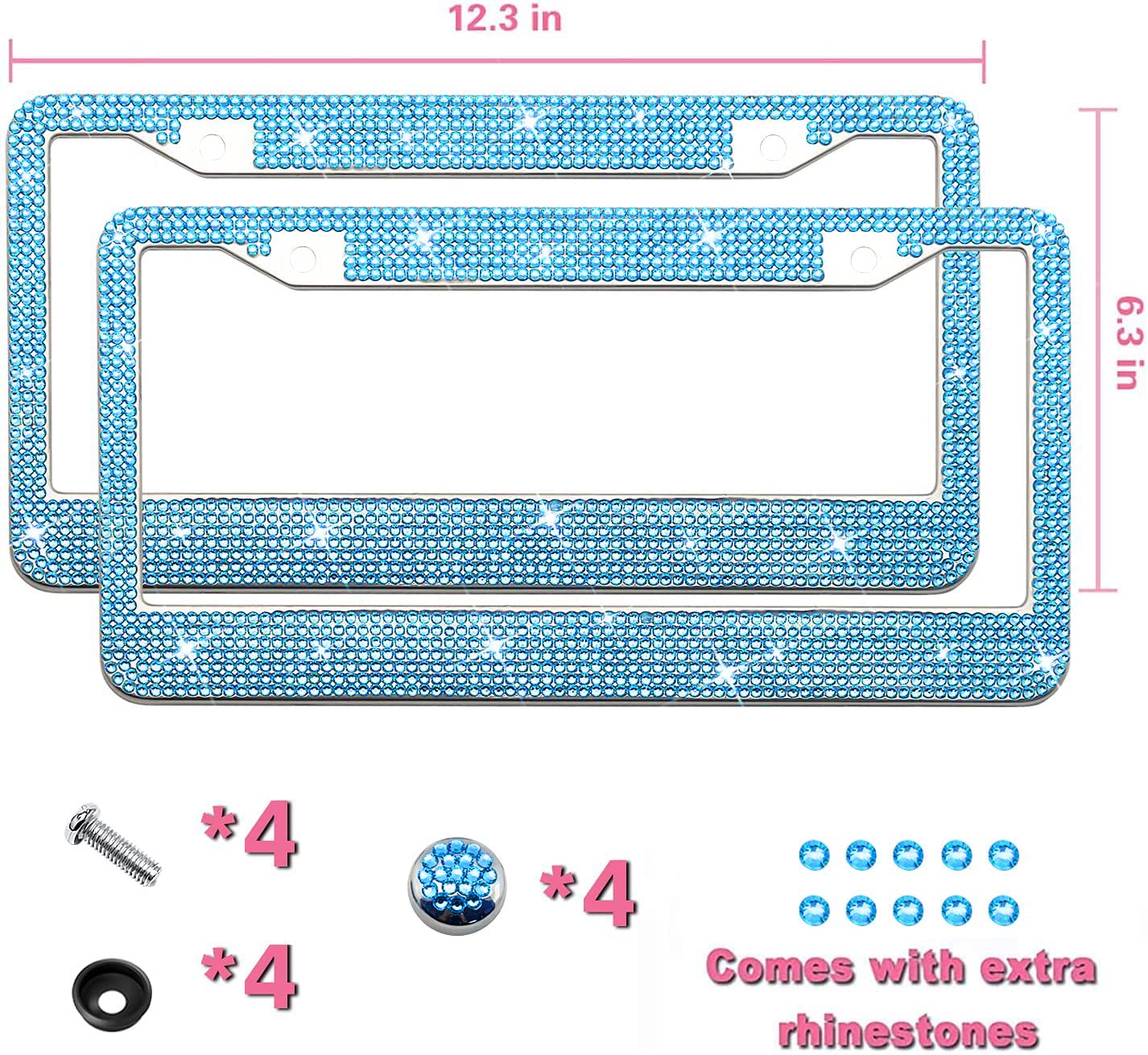 Bling License Plate Frame For Women