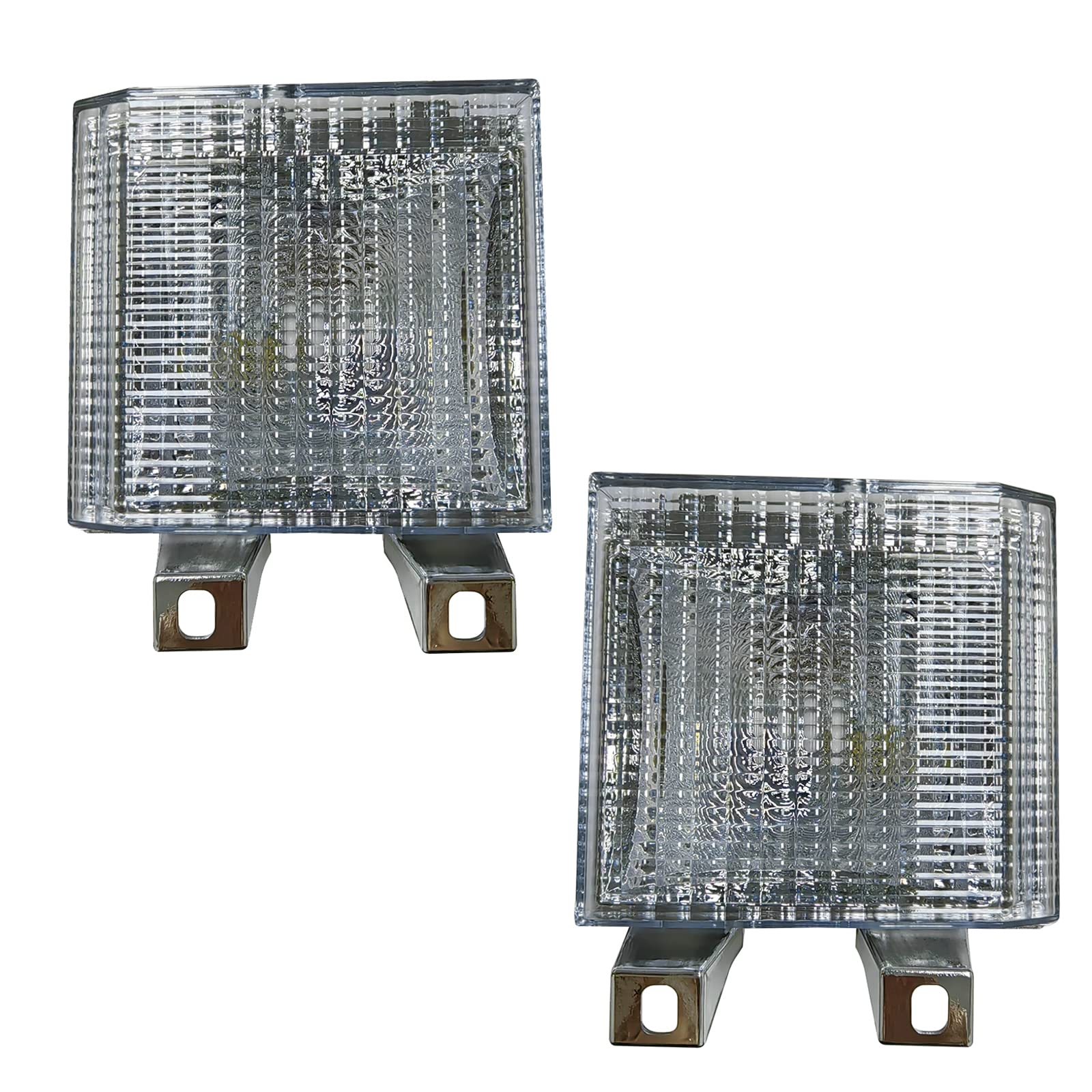 Kyyet Pair Clear Lens Park/Signal Lights Compatible With 1983-1988 Chevy Blazer Gmc Pickup Truck Driver And Passenger Side W/Qua
