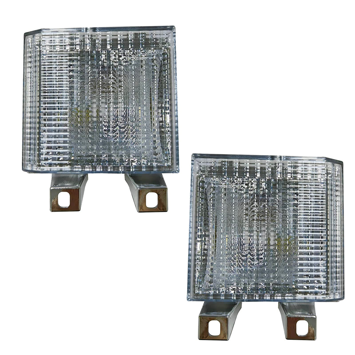 Kyyet Pair Clear Lens Park/Signal Lights Compatible With 1983-1988 Chevy Blazer Gmc Pickup Truck Driver And Passenger Side W/Qua