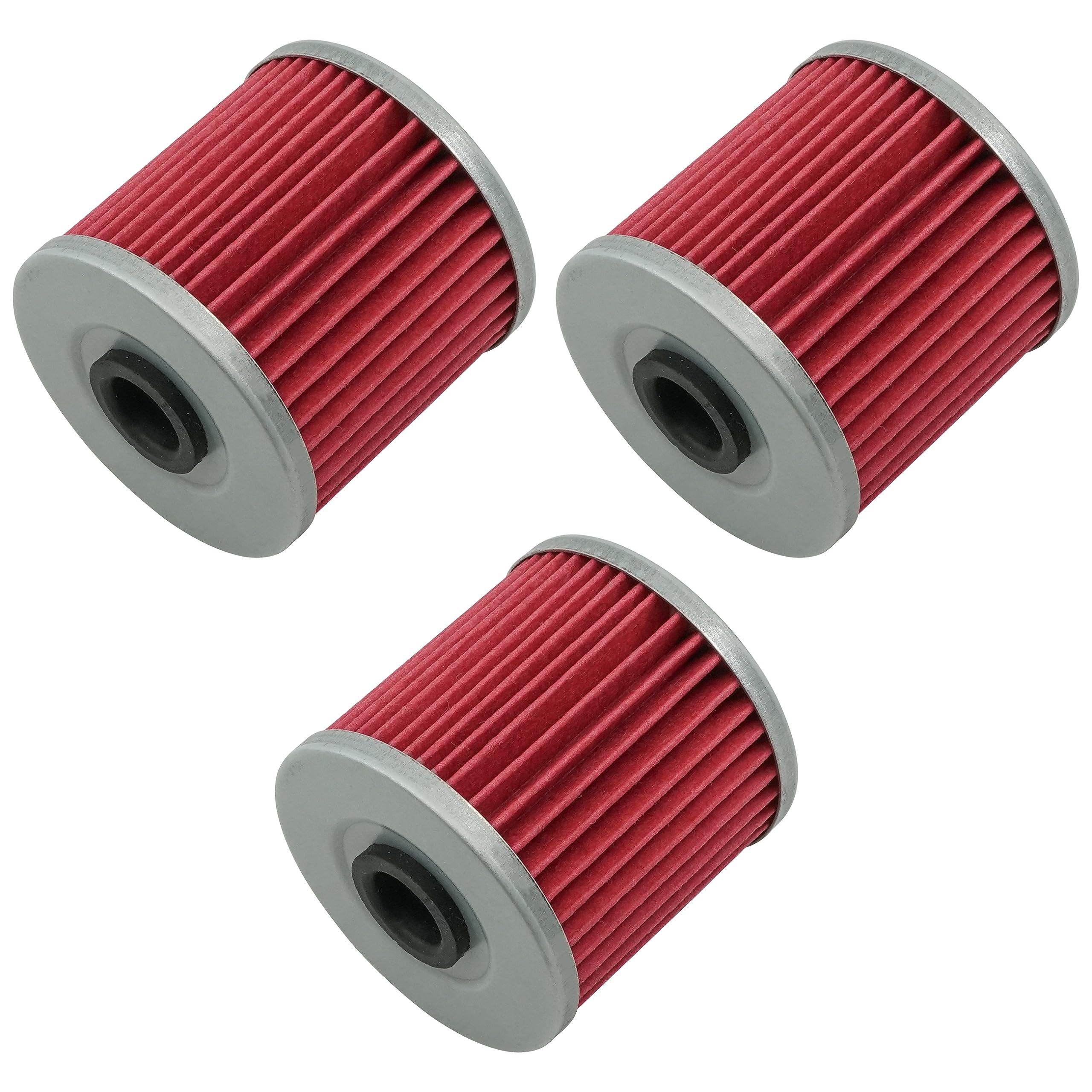 Caltric 3 Pack Oil Filter Compatible with Kawasaki 650 Klr650 Klr650 19872018 16099004