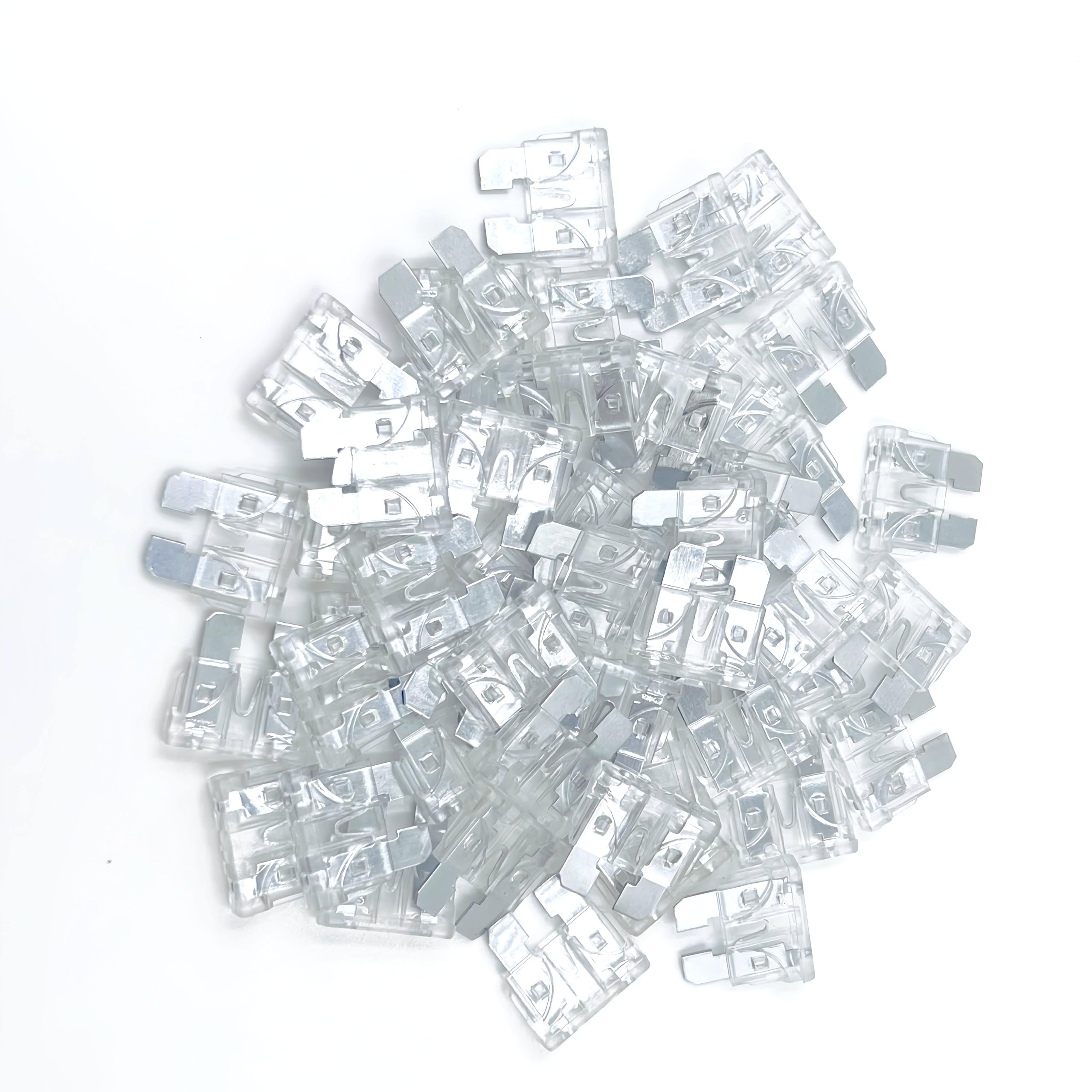 Xjlsgxusg 50Pcs 25Amp Standard Car Fuses, Blade Fuse Assortment Kit For Car, Marine, Truck, Rv Fuse Replacement