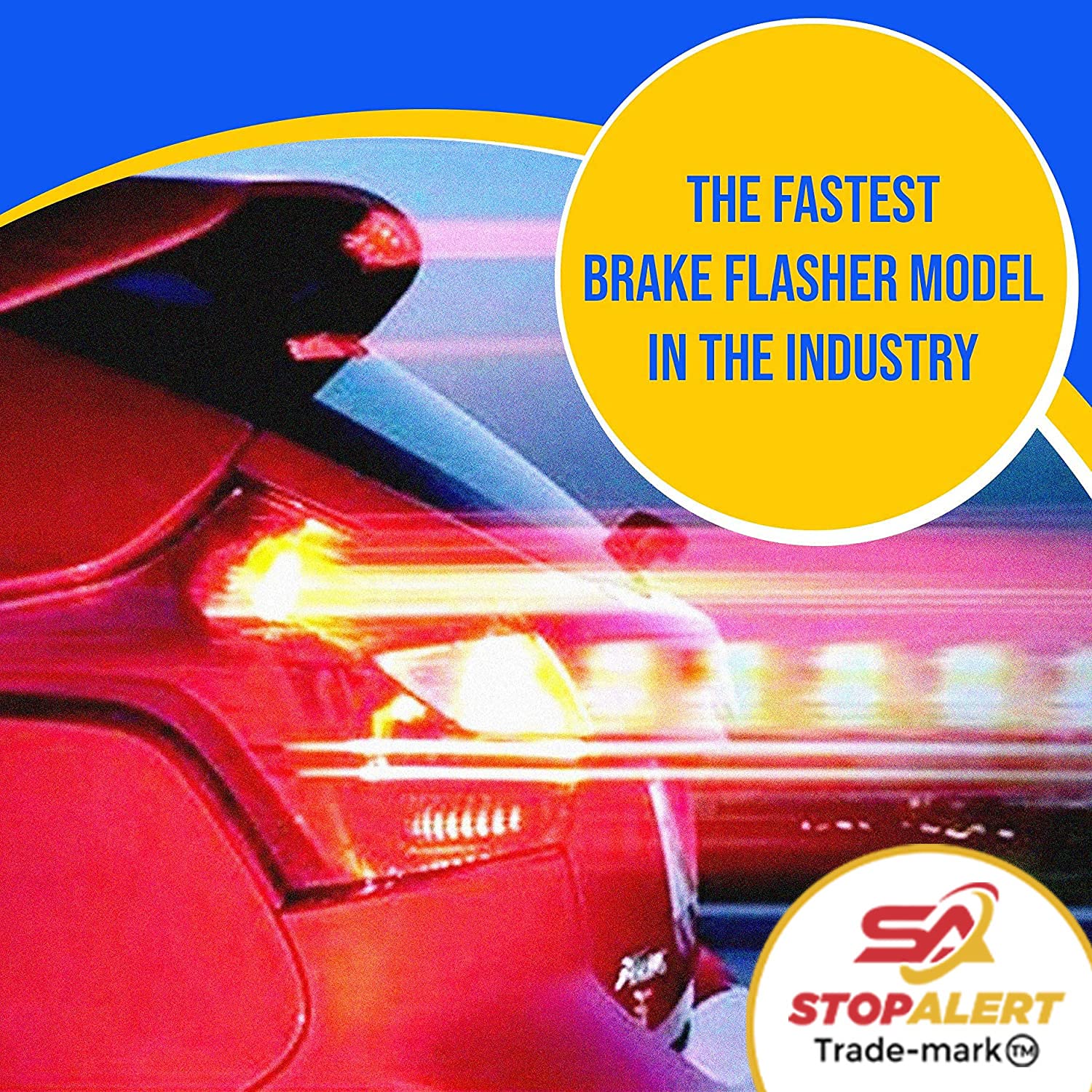 Stop-Alert Fastflash 60 Watts Brake Flasher Tail & Stop Light Strobe 50X Fastest Preprogrammed 3 Blink Pattern Sequence - Led &