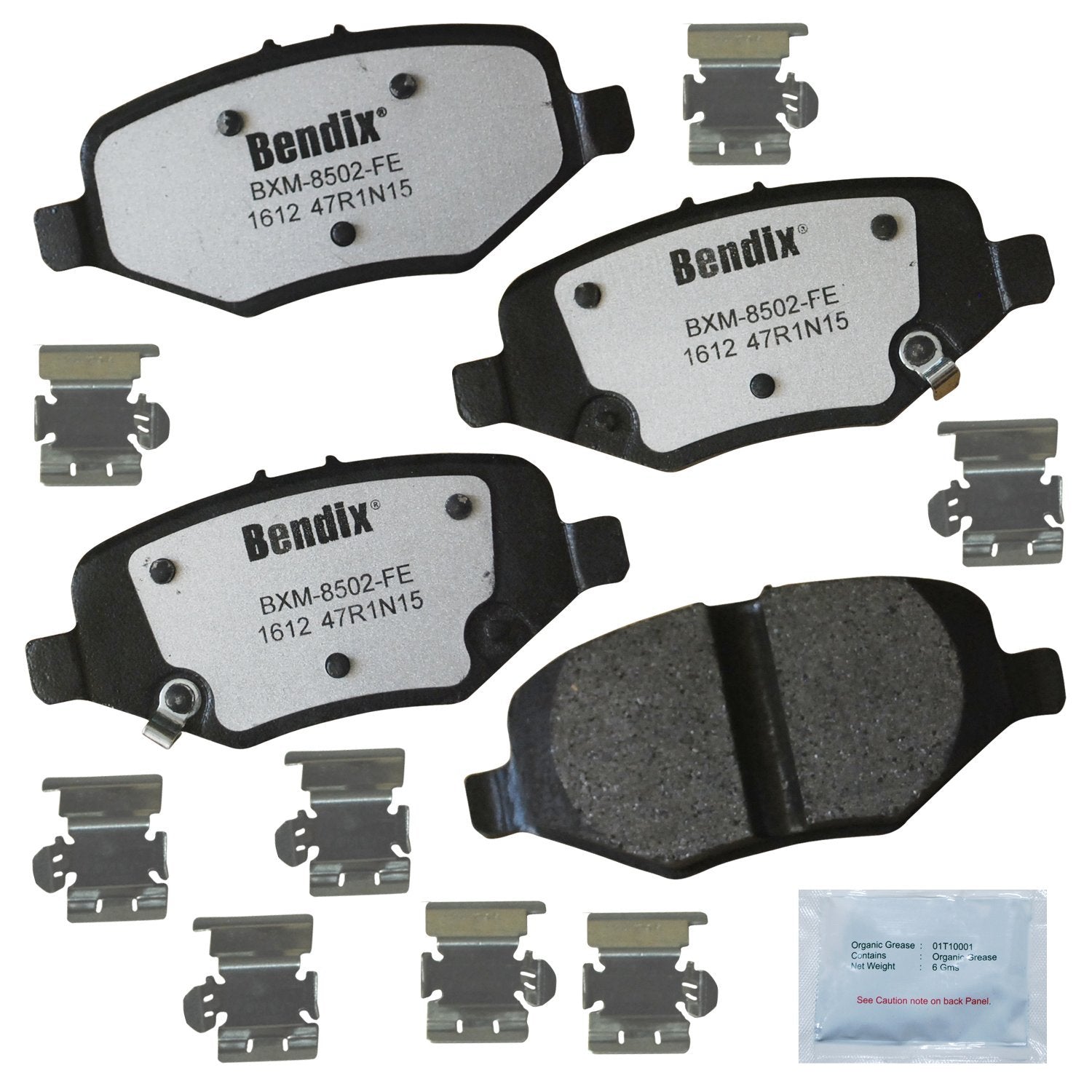Bendix Fleet Metlok Pbd1612 Semi-Metallic Rear Brake Pads For Select Models Ford Explorer, Flex, Police Interceptor Sedan, Utili