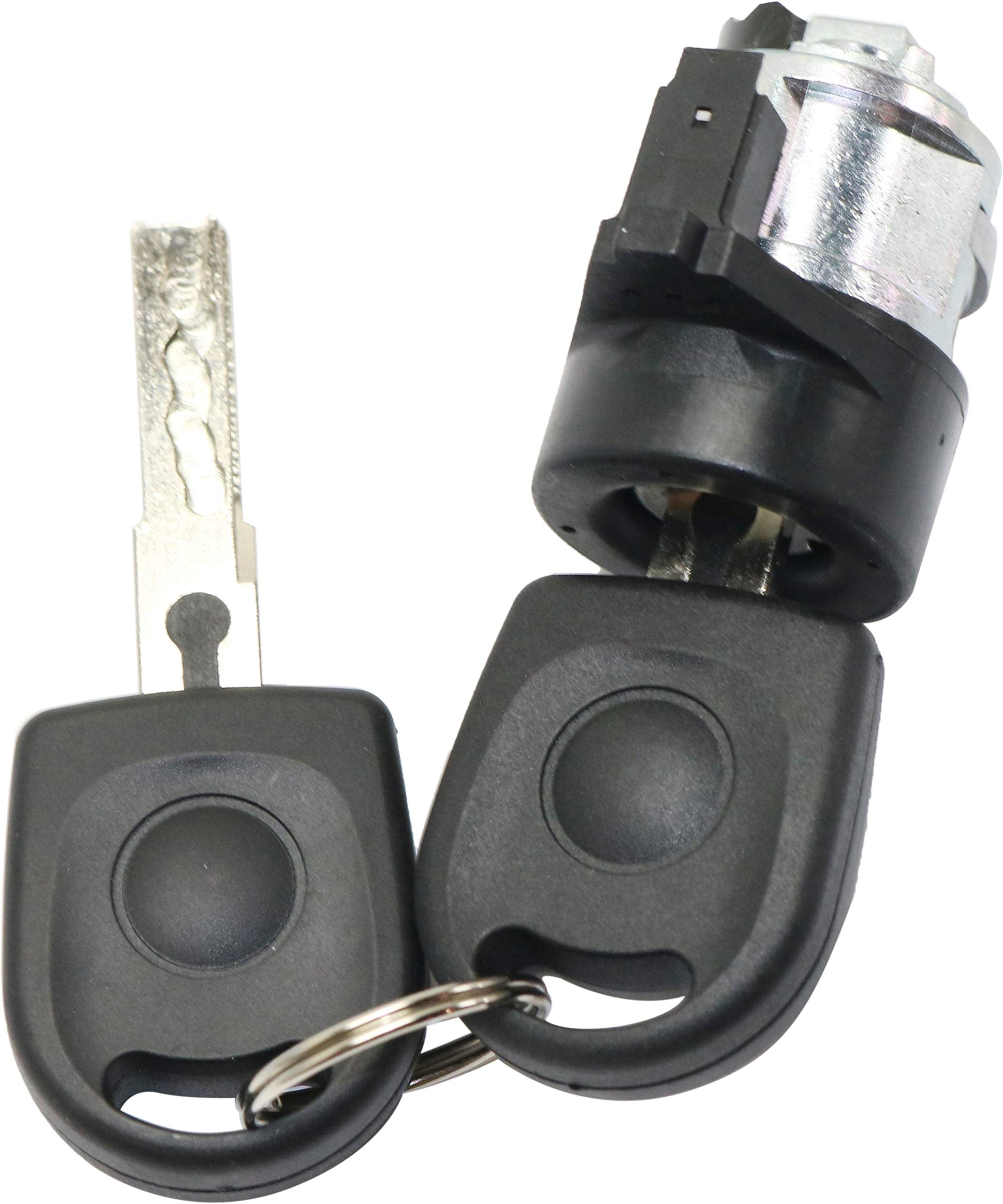 Evan Fischer Ignition Lock Cylinder Compatible with 2006-2007 Volkswagen Beetle, Fits 2005 Volkswagen Jetta Black for Models wit