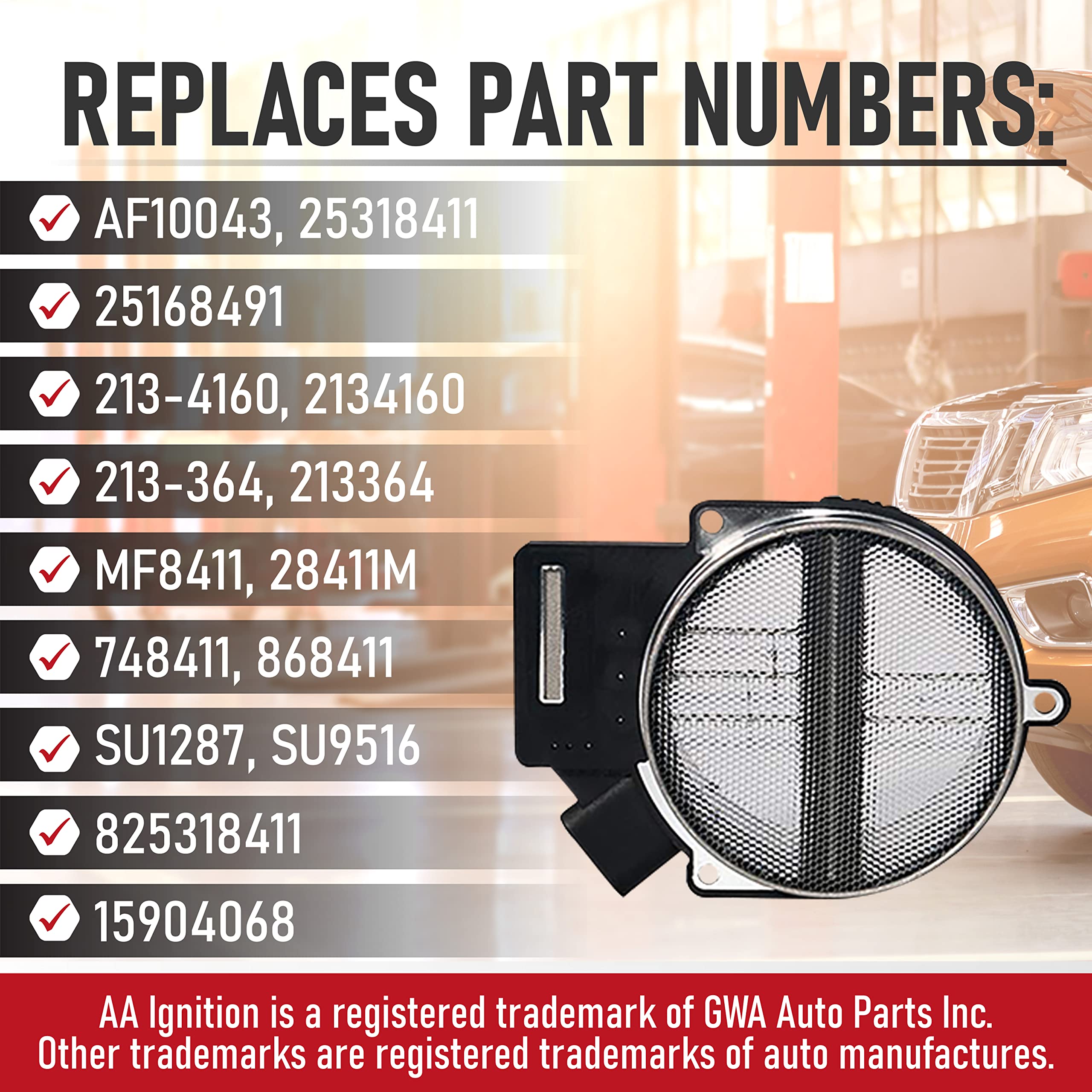 Mass Air Flow Sensor - Compatible With Chevy, Cadillac, Gmc & Other Gm Vehicles - Silverado, Suburban, Tahoe, Yukon Xl, Sierra,