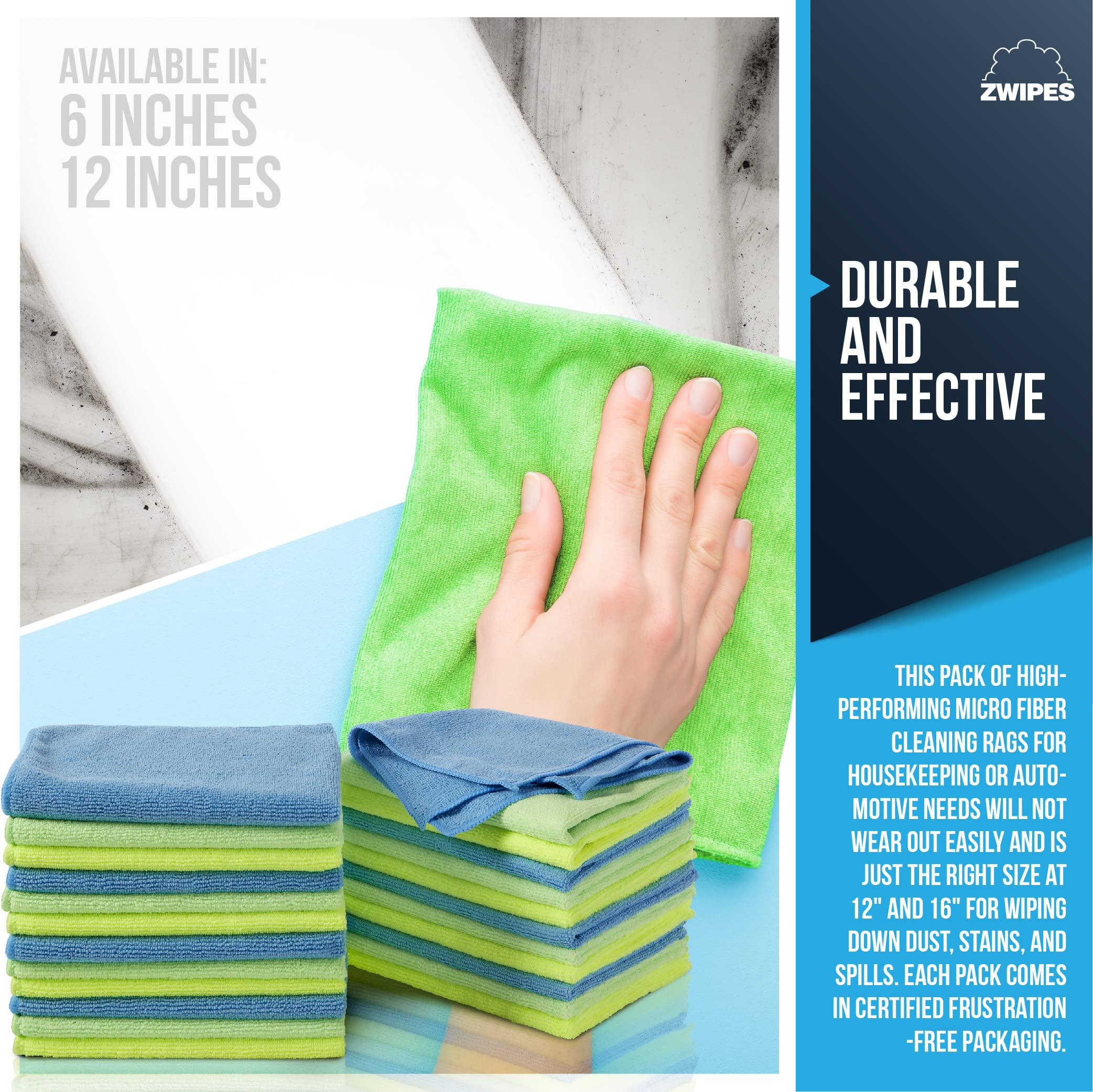Zwipes Microfiber Cleaning Cloths - Thumbnail 3
