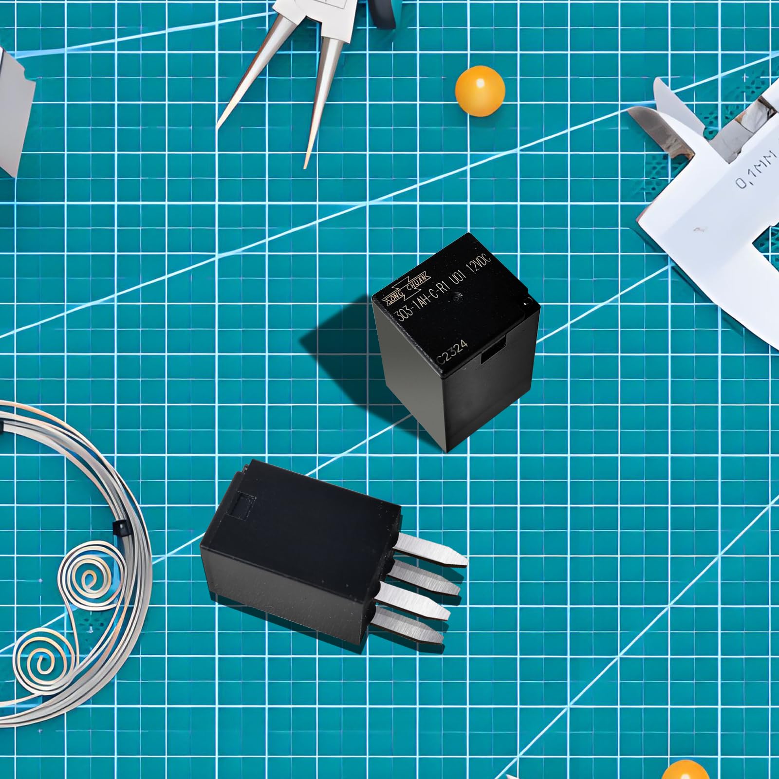 Automotive Purpose Relays 303-1Ah-C-R1-U01-12Vdc Spno 20A 12Vdc For Polaris Rzr Slingshot Ranger Sportsman Cooling Fan Relay (4