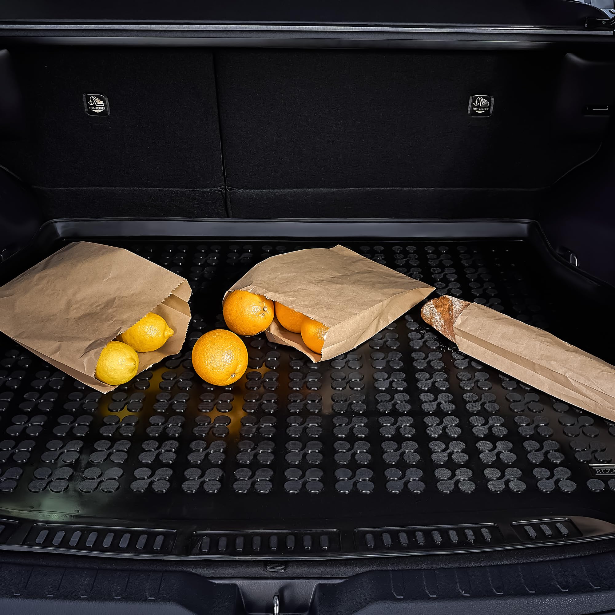 Rezaw-Plast Premium Trunk Mat Compatible With 2016-2023 Mazda Cx-3 Cargo Mat All Weather Tailored Odorless Anti Slip Waterproof Rubber Floor Mat Suv Accessories Black