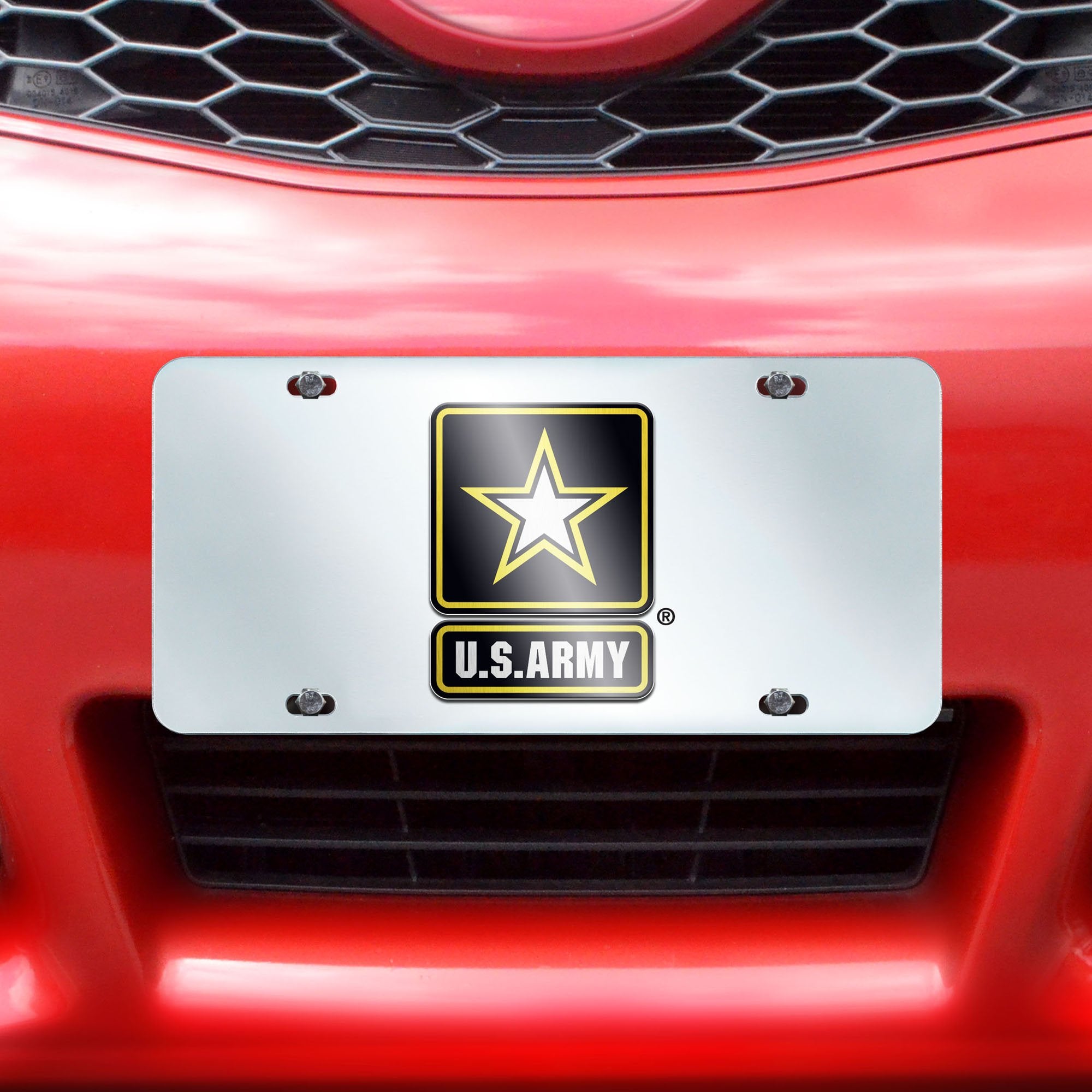 Fanmats 15687 Army License Plate Inlaid