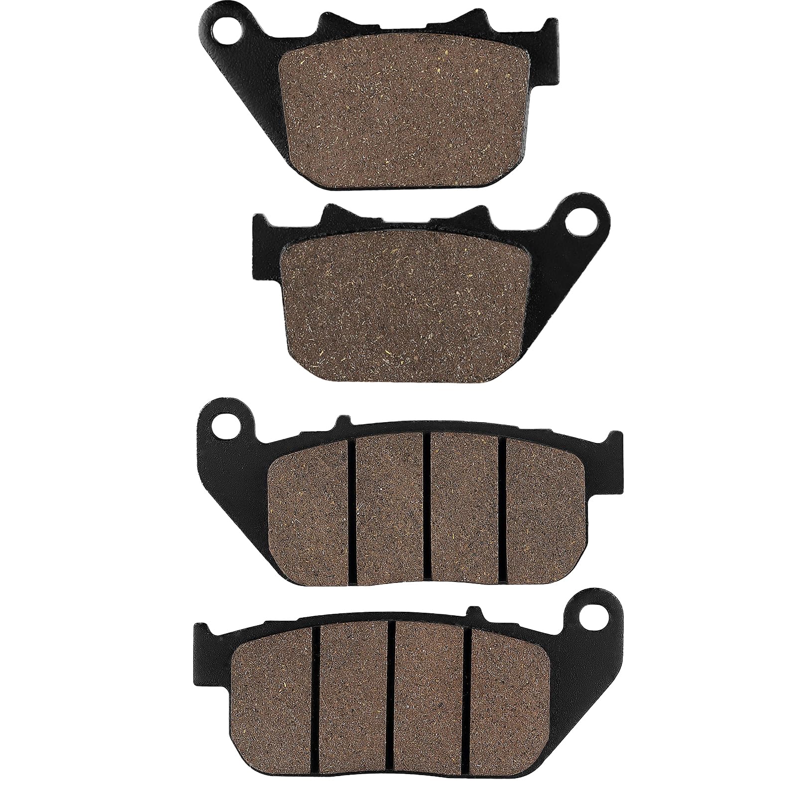 Cyleto Front and Rear Brake Pads for HARLEY DAVIDSON Sportster 1200 XL1200C Custom 2004-2013 /Sportster 883 SuperLow Custom/ XL1