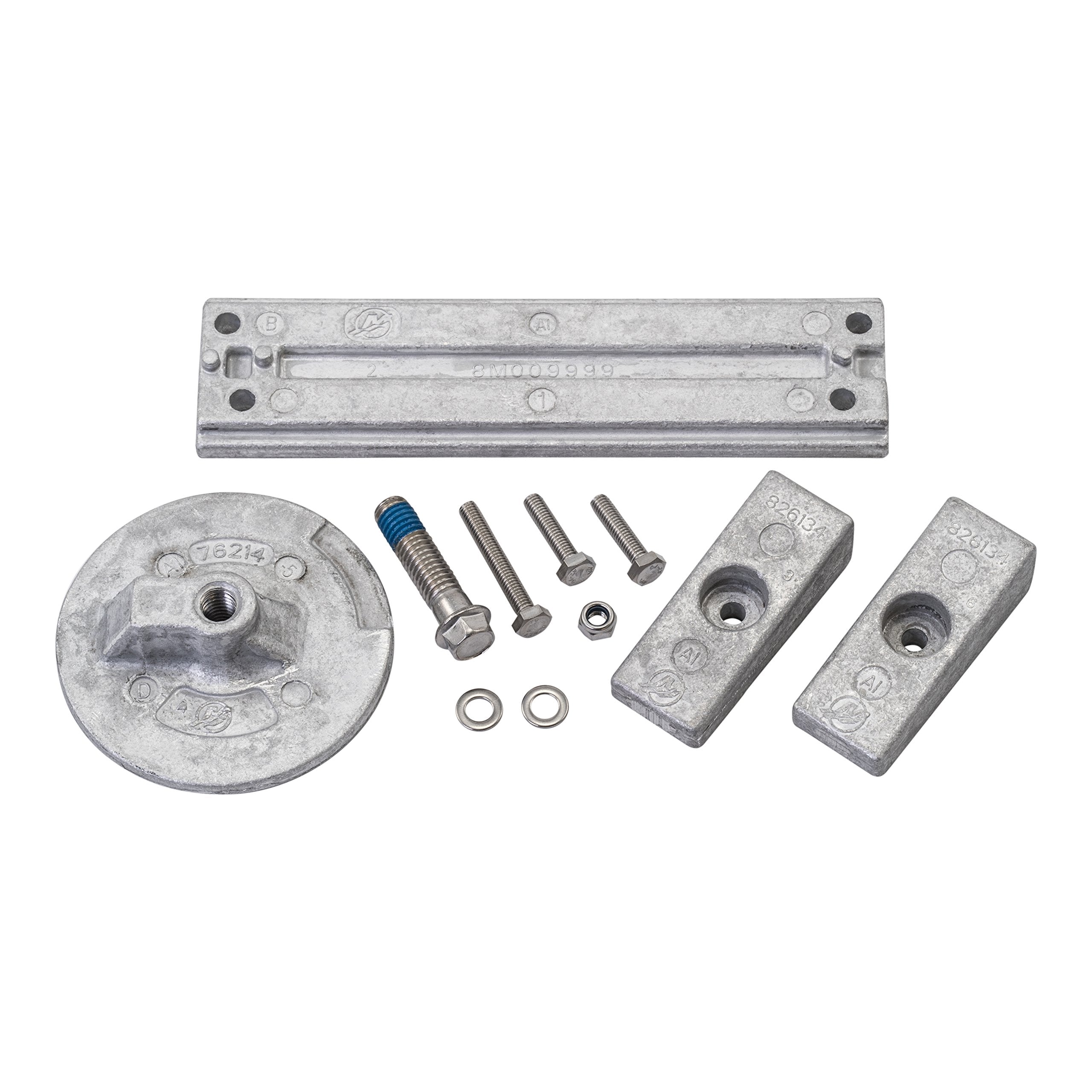Quicksilver 8M0107550 Aluminum Anode Kit For Mercury Verado And Optimax Outboards