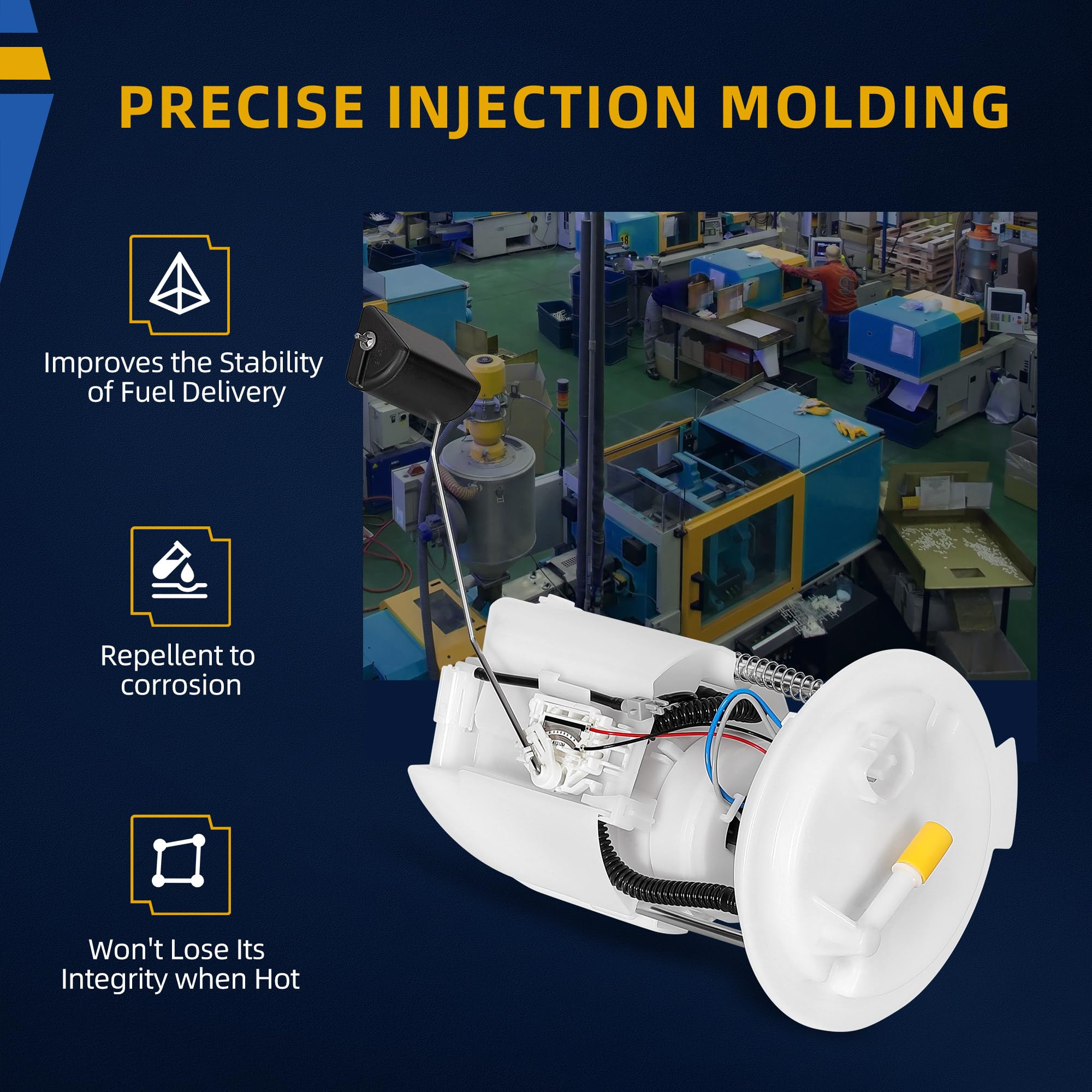 Dwvo Fuel Pump Module Assembly Compatible With Chrysler 200 Sebring 2007-2014 & Dodge Avenger 2008-2014 L4 2.4L 2.7L 3.5L V6