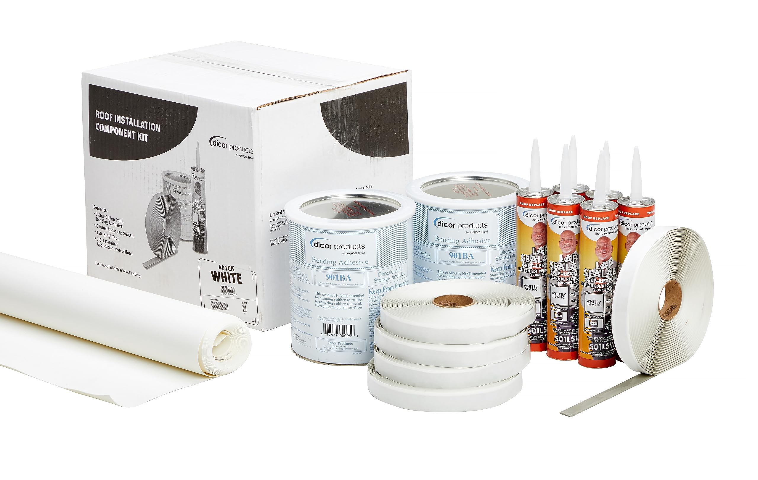 Dicor Corporation 95D40-30 Epdm 9'6 X 30'Dove Rubber Roof