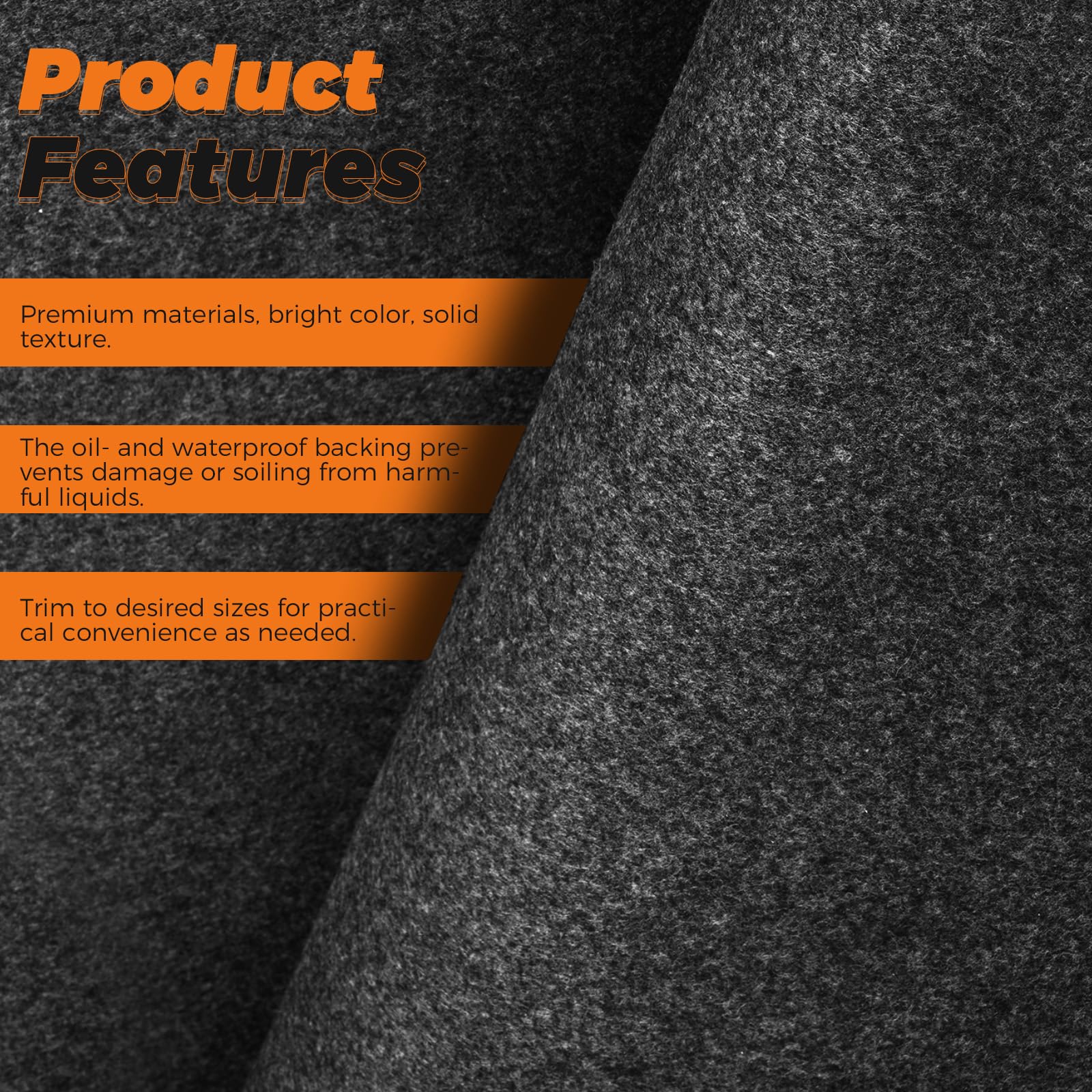 Oil Spill Mat (36'' X 60'') - XL Garage Oil Drip Mat for Driveway - Additional Insurance to Prevent Oil Drain Pan Spills - Reusa