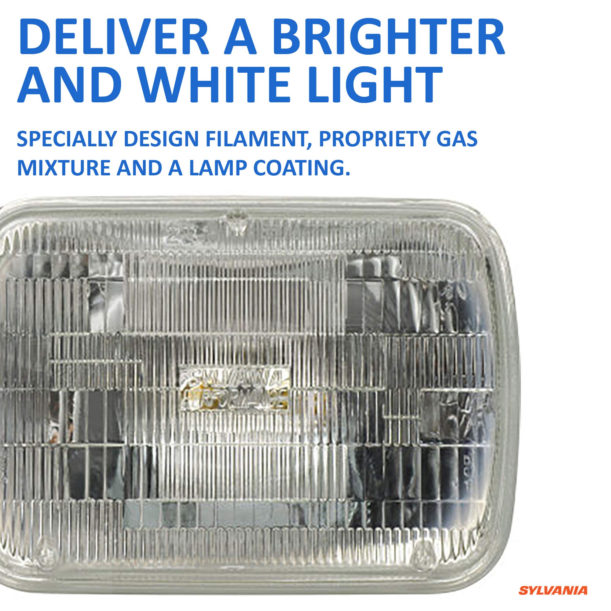 Sylvania - H6054 Silverstar Sealed Beam Headlight - High Performance Halogen Headlight Replacement (142X200), Brighter & Whiter