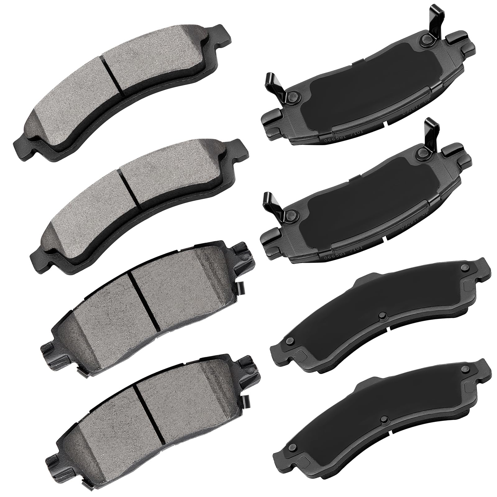 Cciyu D882/D883 Front & Rear Ceramic Brake Pads Kits For Buick Rainier (2004-2005), Chevrolet Ssr (2003-2005), Chevrolet Trailbl