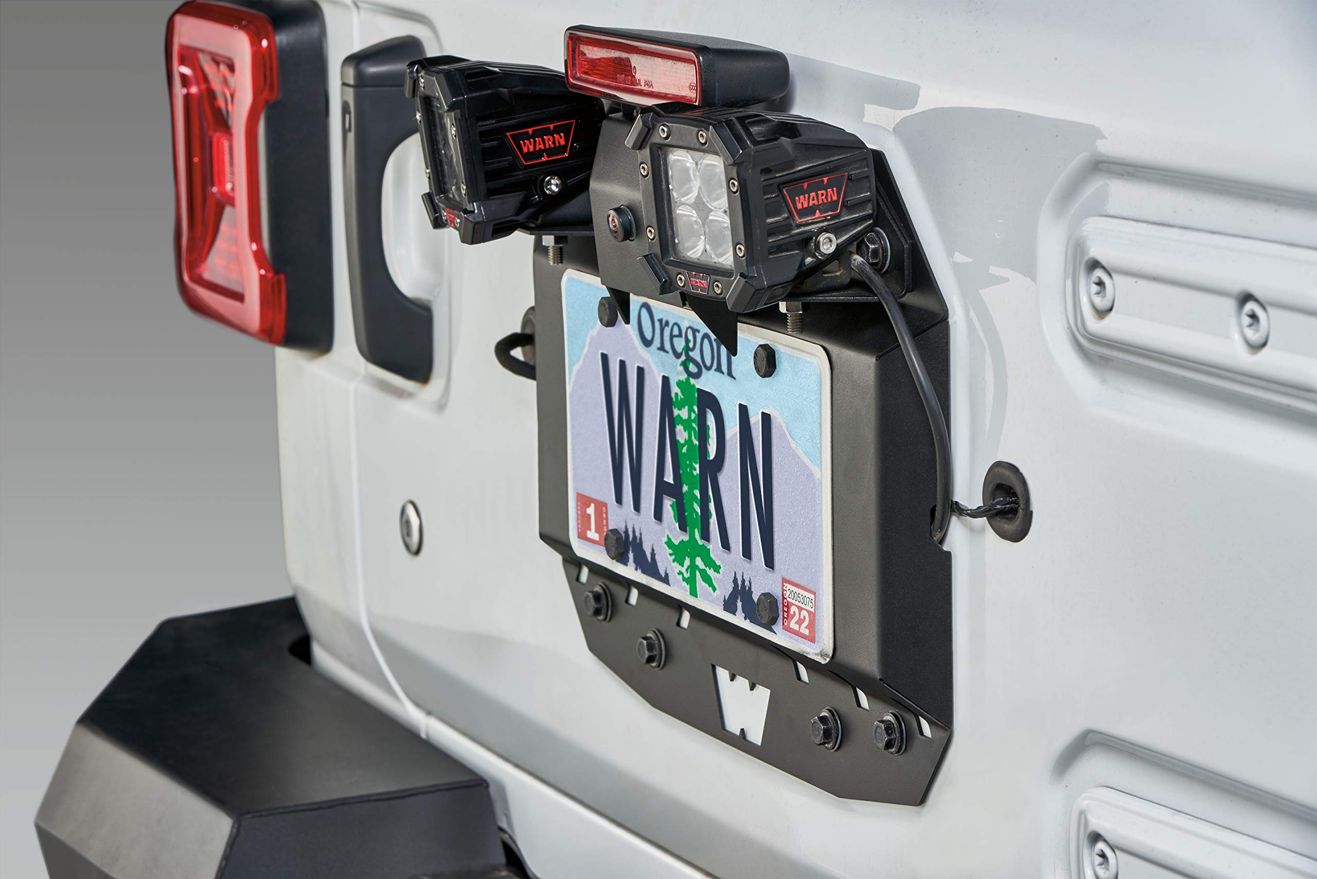 Warn 104070 Spare Rear Tire Delete Plate, Fits: Jeep Wrangler Jl (2018+)