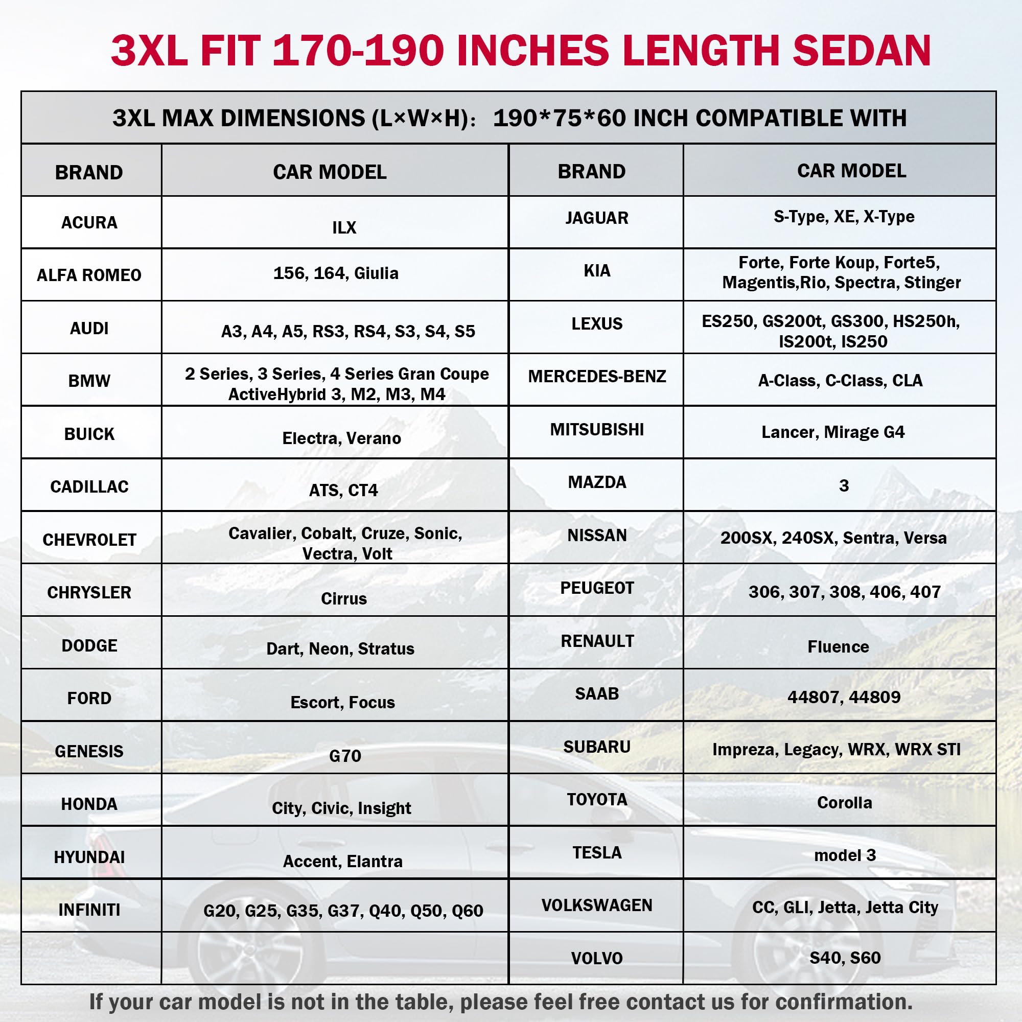 Coverado Car Cover Waterproof All Weather, 210D Lightweight Full Exterior Covers Snow Wind Sun UV Protection, Outdoor Car Covers