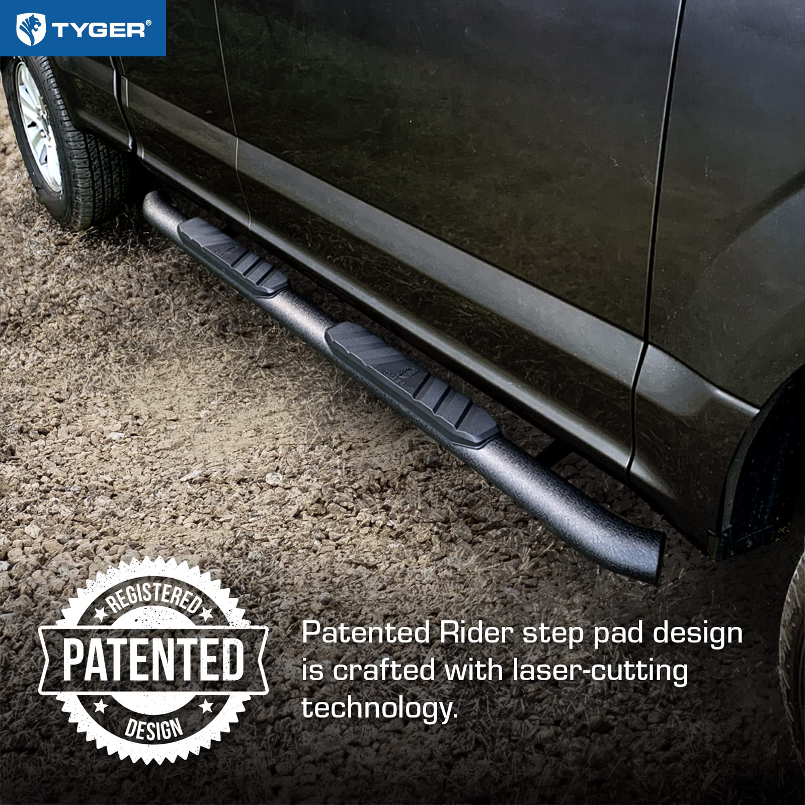 Tyger Auto 3.5'' Rider Running Boards Compatible With 2019-2025 Ram 1500 (Not Fit 19-24 Classic) | Quad Cab | Tg-Ss2D35128 | Sid