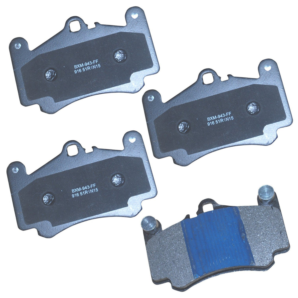 Bendix Premium Sbm916 Semi-Metallic Front Brake Pads For Porsche 911 2010-2006, 911 2012