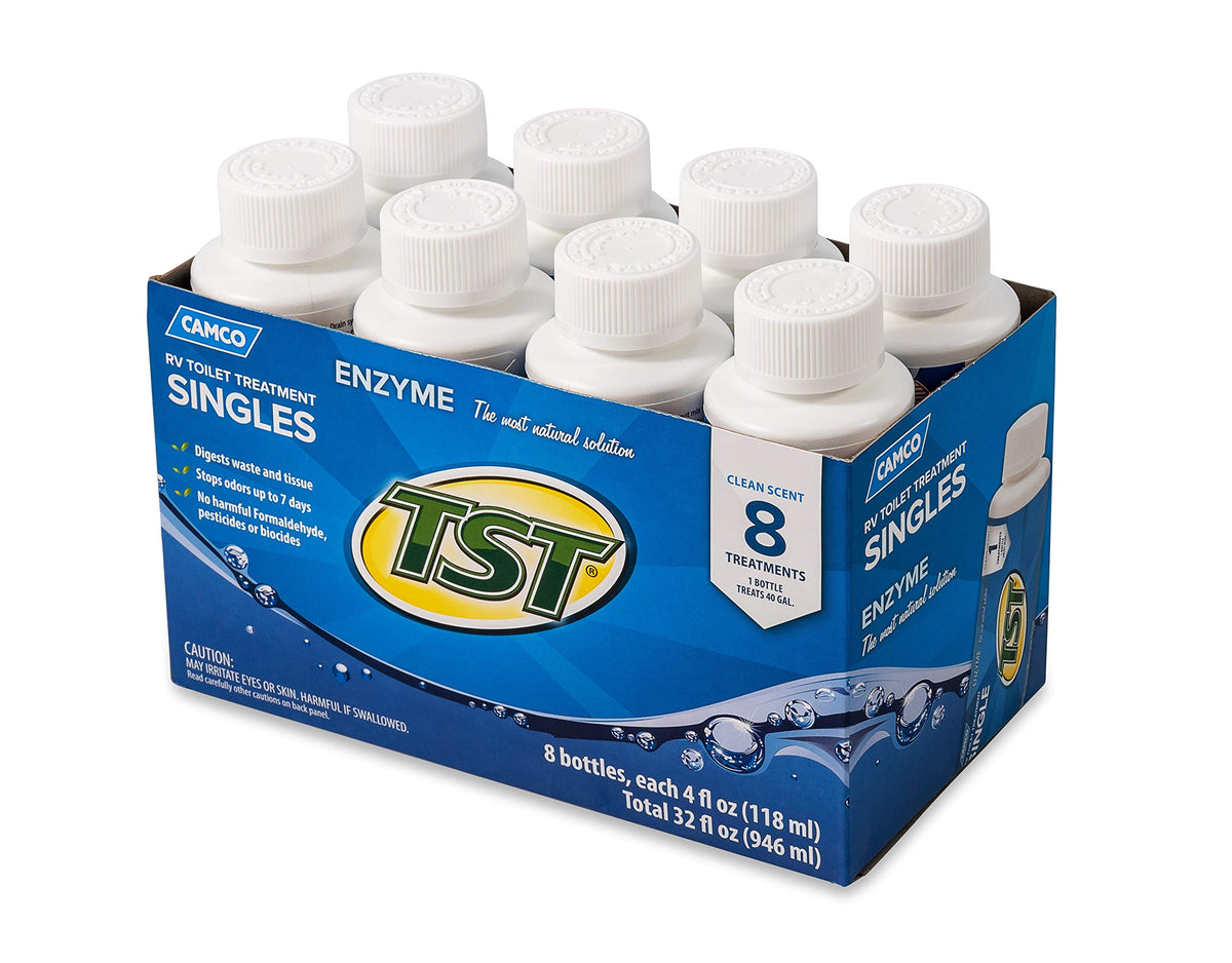 Camco Tst Blue Enzyme Rv Toilet Treatment Singles | Features A Biodegradable Septic Safe Formula, A Clean Scent, And Is Ideal Fo