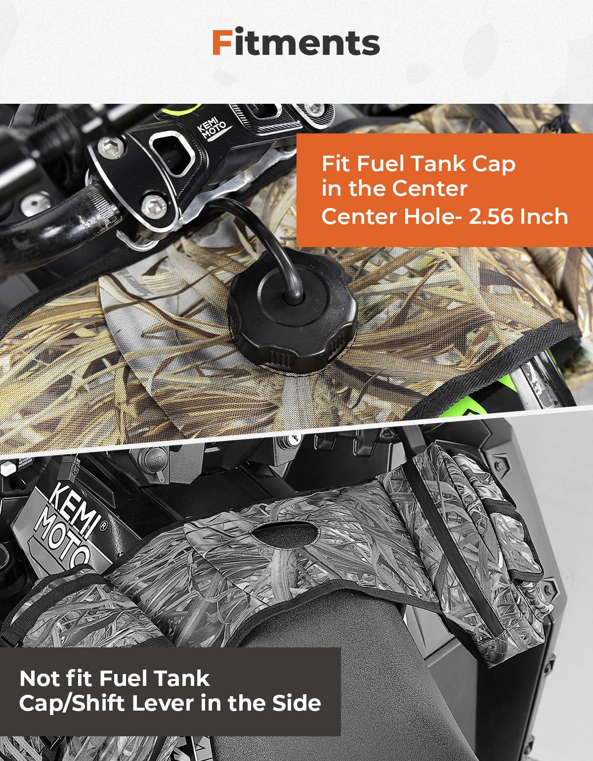 Kemimoto Atv Tank Bag Water-Resistant Cooler All Terrain Vehicles Accessories Motorcycle Saddle Bag Compatible With Most Atvs An