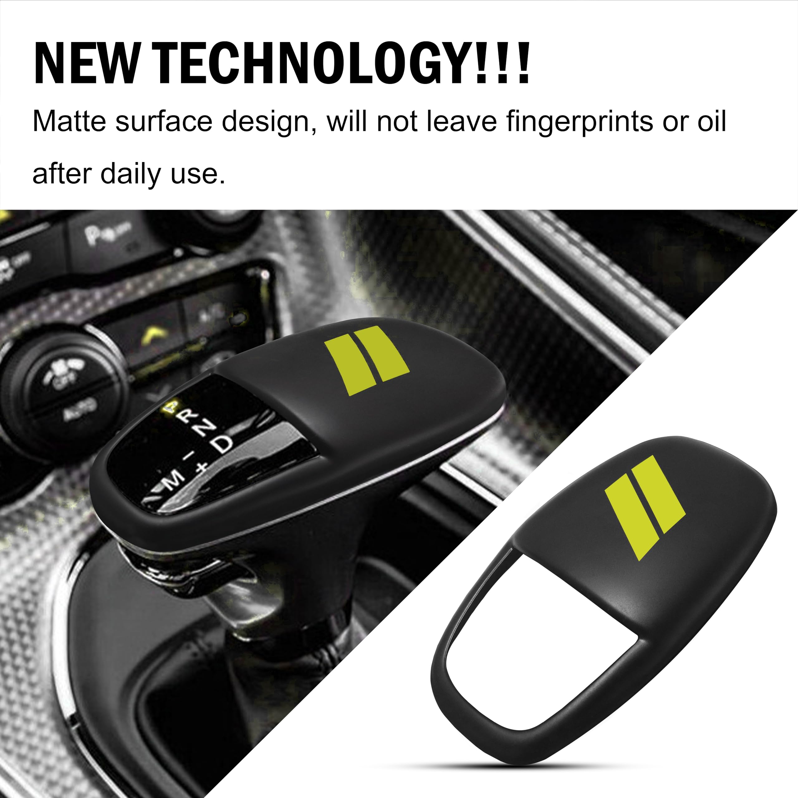 Senshine Gear Shift Knob Head Cover Trim For Dodge Charger Challenger Accessories Durango Abs Interior Shell Insert Decoration P