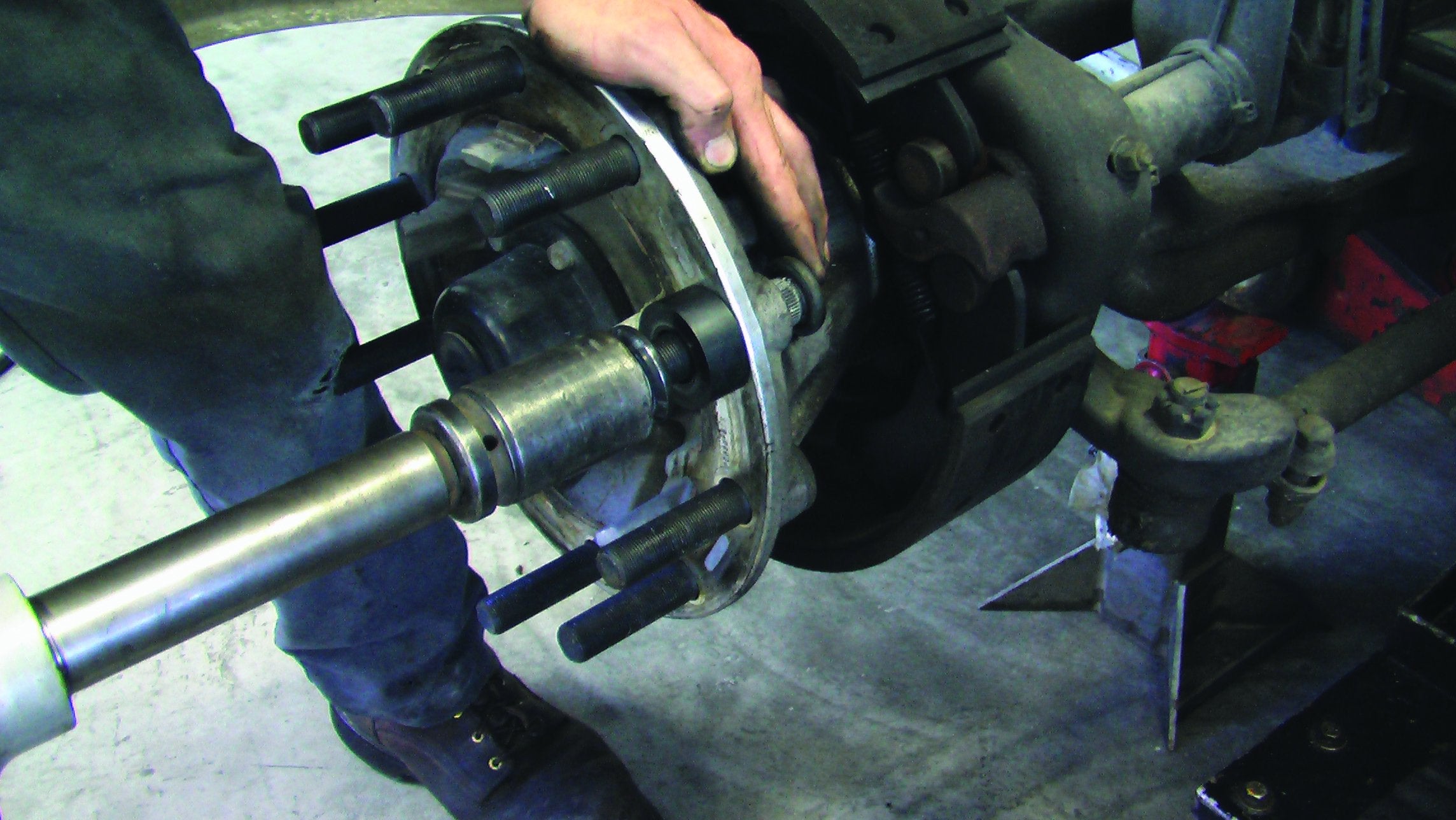 Truck Wheel Stud Installer