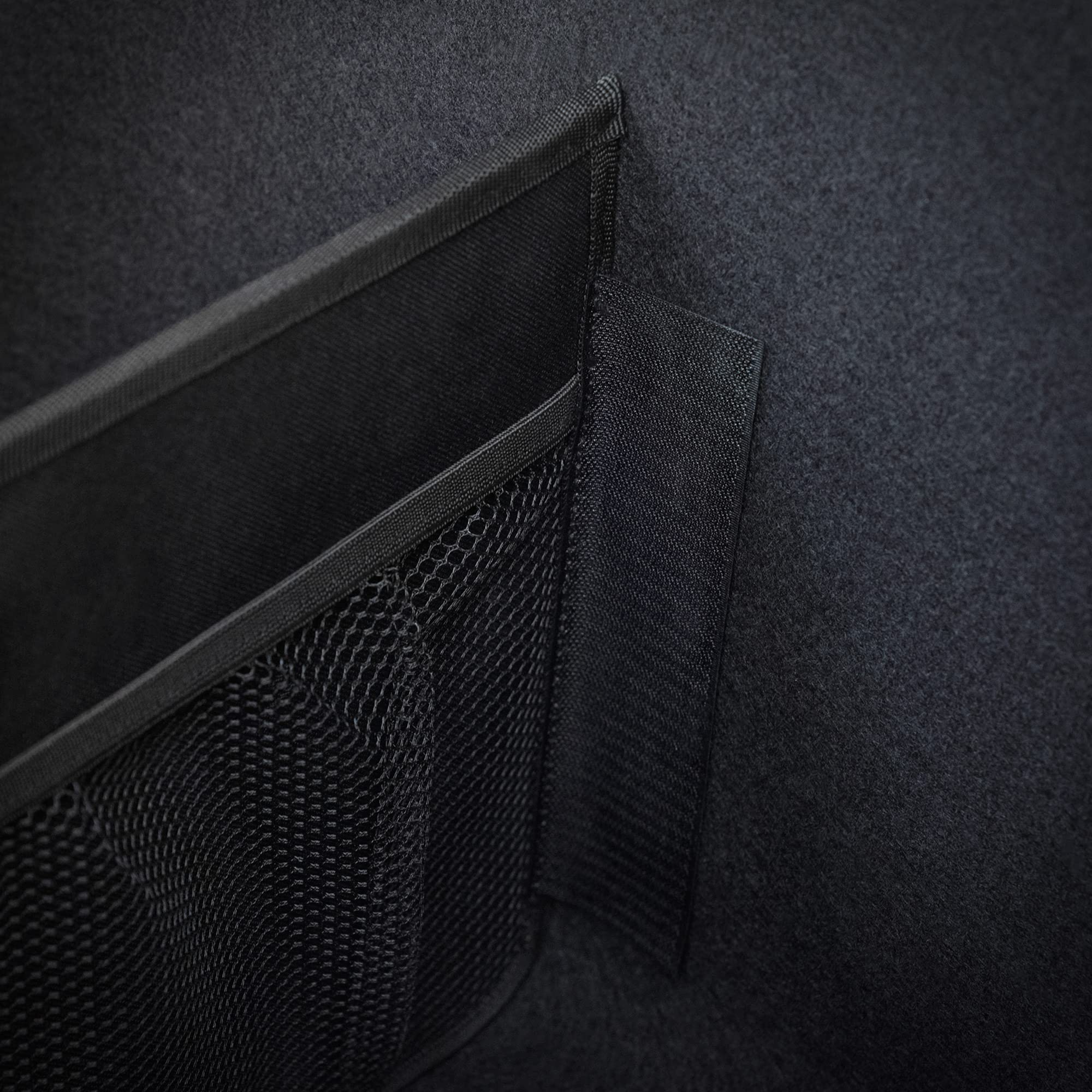 KMMOTORS Rear Trunk Divider of under-floor Compatible for Tesla model Y, Model 3 – Trunk(rear) Divide the Organizer Storage with Mesh Pocket Dividers –(set of 2 dividers)…