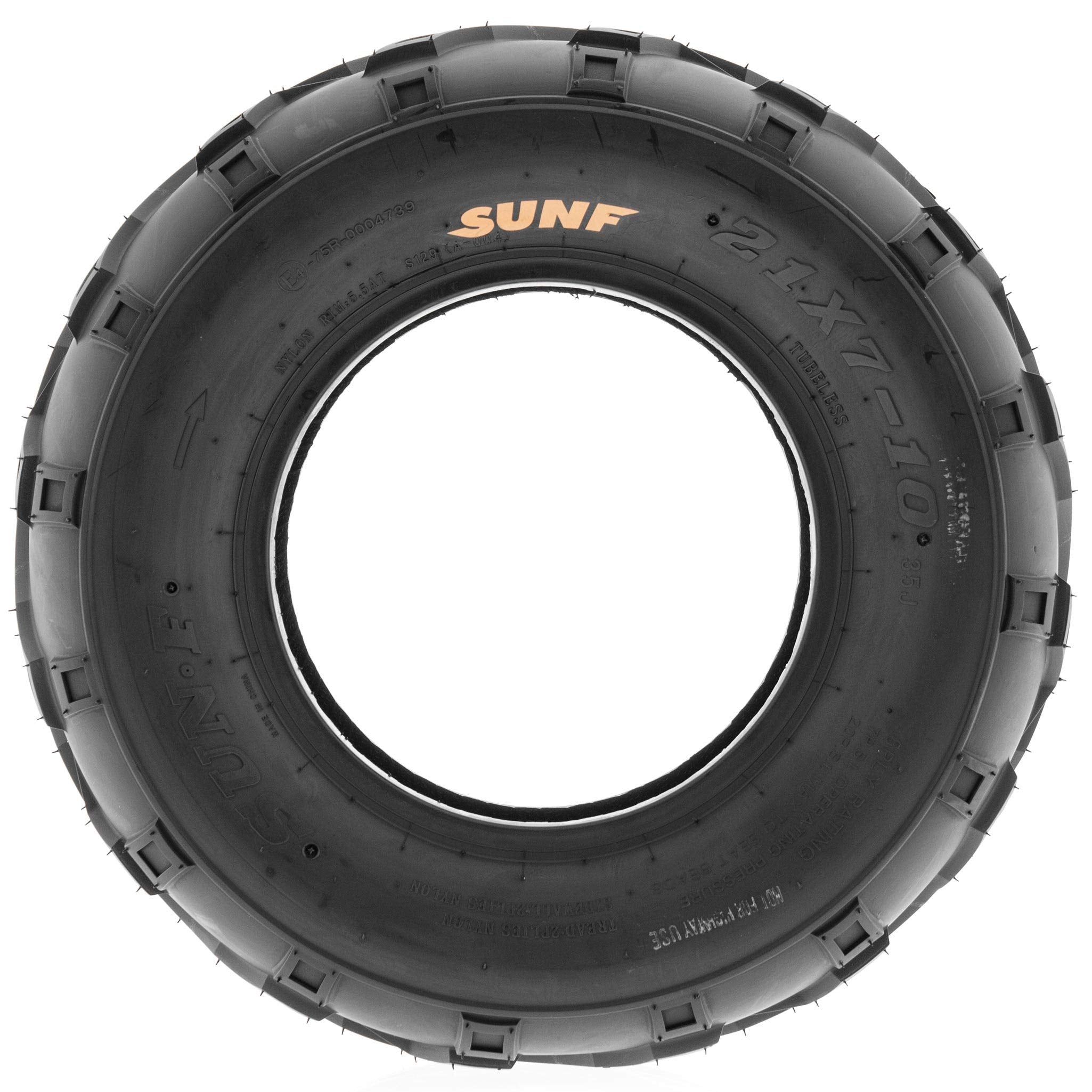 SunF A004 ATV Golf Carts Off-Road Tire 16x7-8, 6 PR, Track & Trail, Tubeless