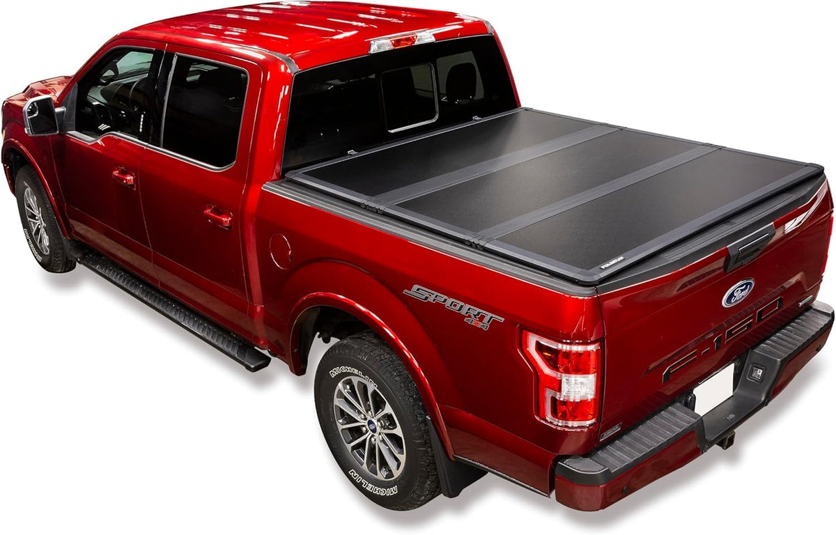 Leer Folditup | Fits 2014-2018 Gm Chevy Silverado/Gmc Sierra 1500 With 6.6 Ft Bed | Hard, Quad-Folding, Low Profile Tonneau Cover