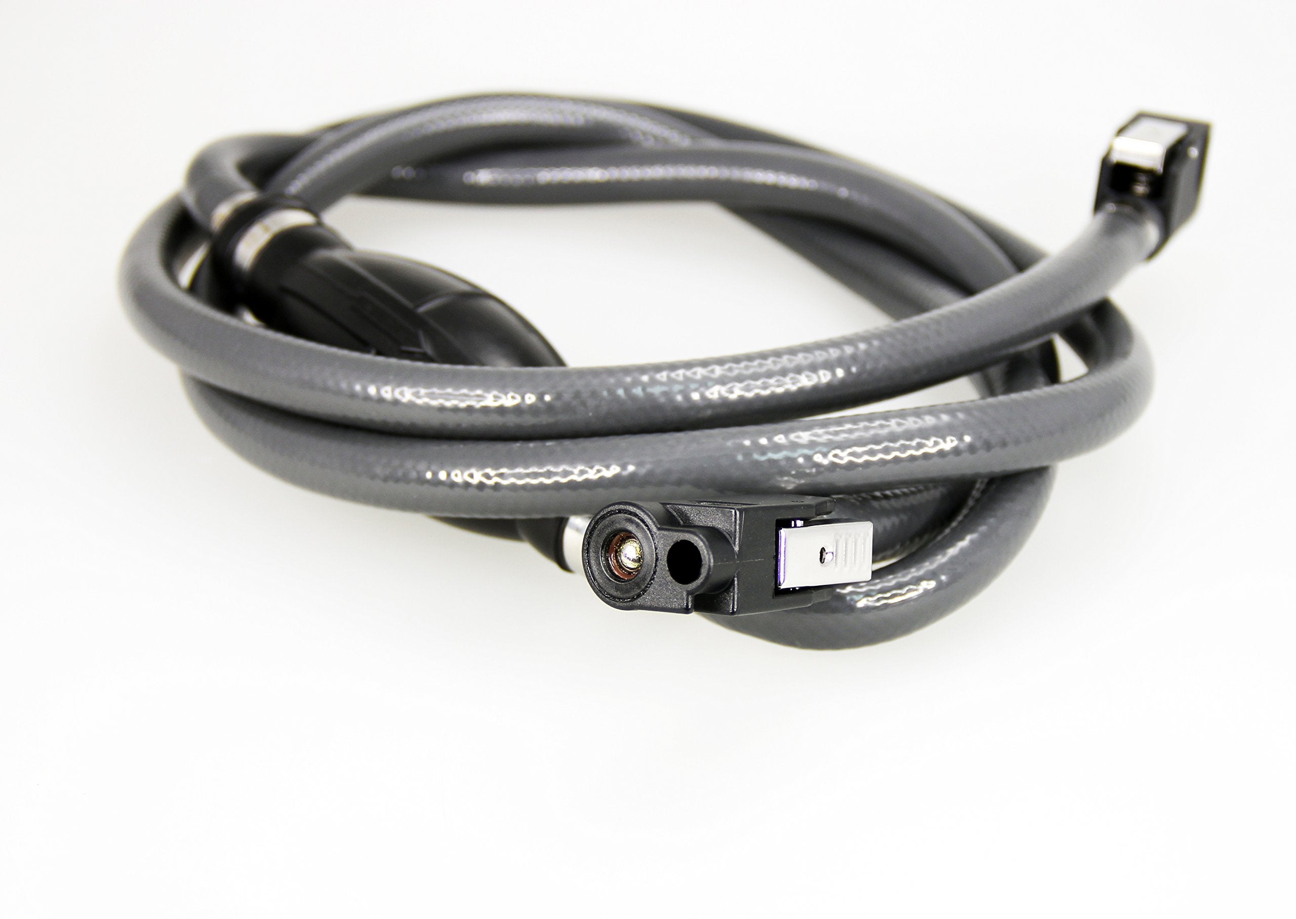 Pactrade Marine Grey Durable Fuel Line Assembly Hose Barbs Rubber Primer Bulb Lengthy 7 ft feet Resistant Material Cover Fuel Fl