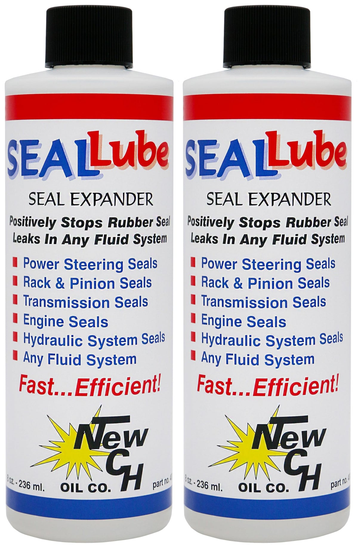 Seallube - Stops Leaks: Gasoline Engines, Diesel Engines, Automatic Transmissions, Manual Transmissions, Power Steering, Rack An