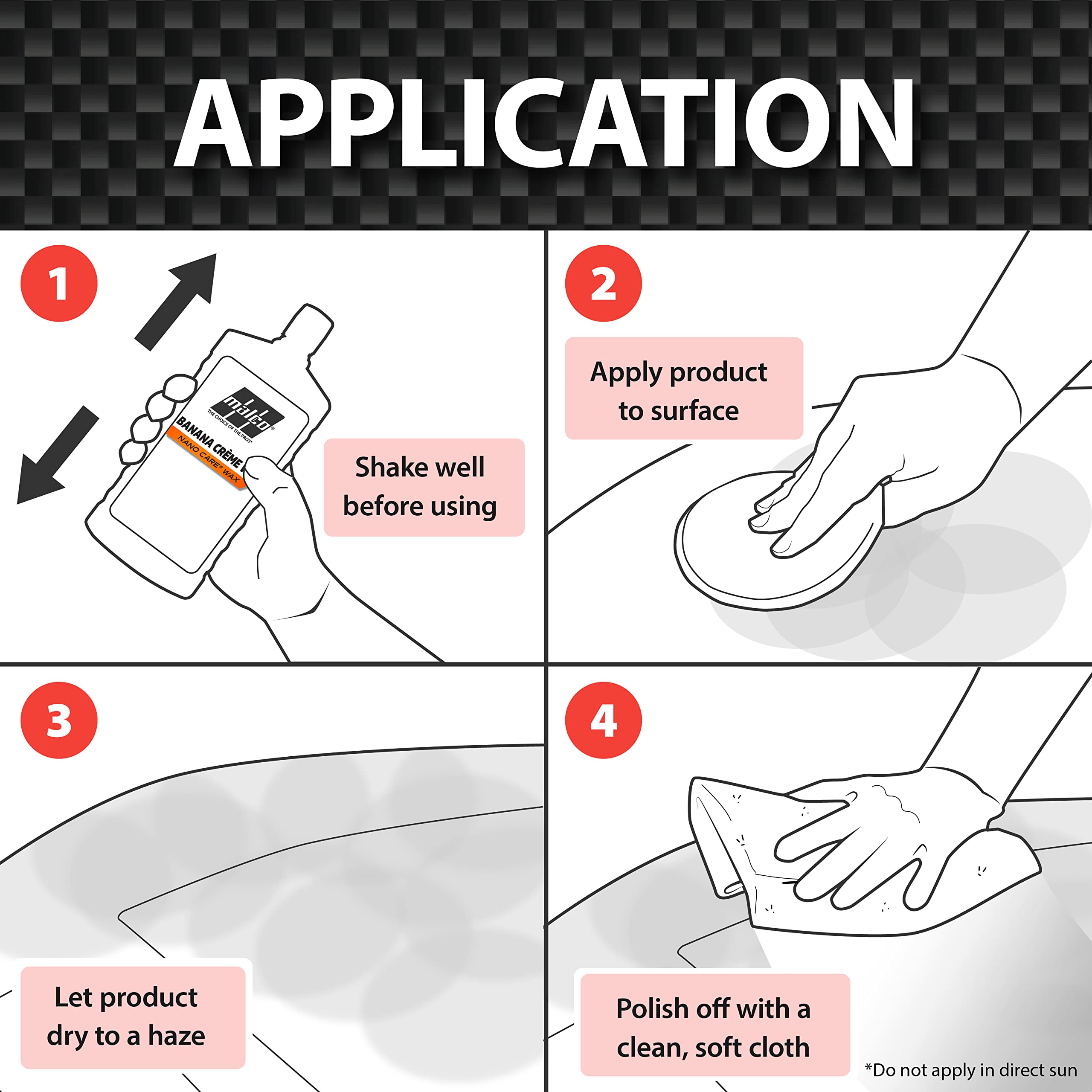 Malco Nano Care Banana Creme Wax - Deep Gloss Shine And Long-Lasting Uv Protection/For Automotive, Marine And Industrial Finishes / 1 Gallon (197701)