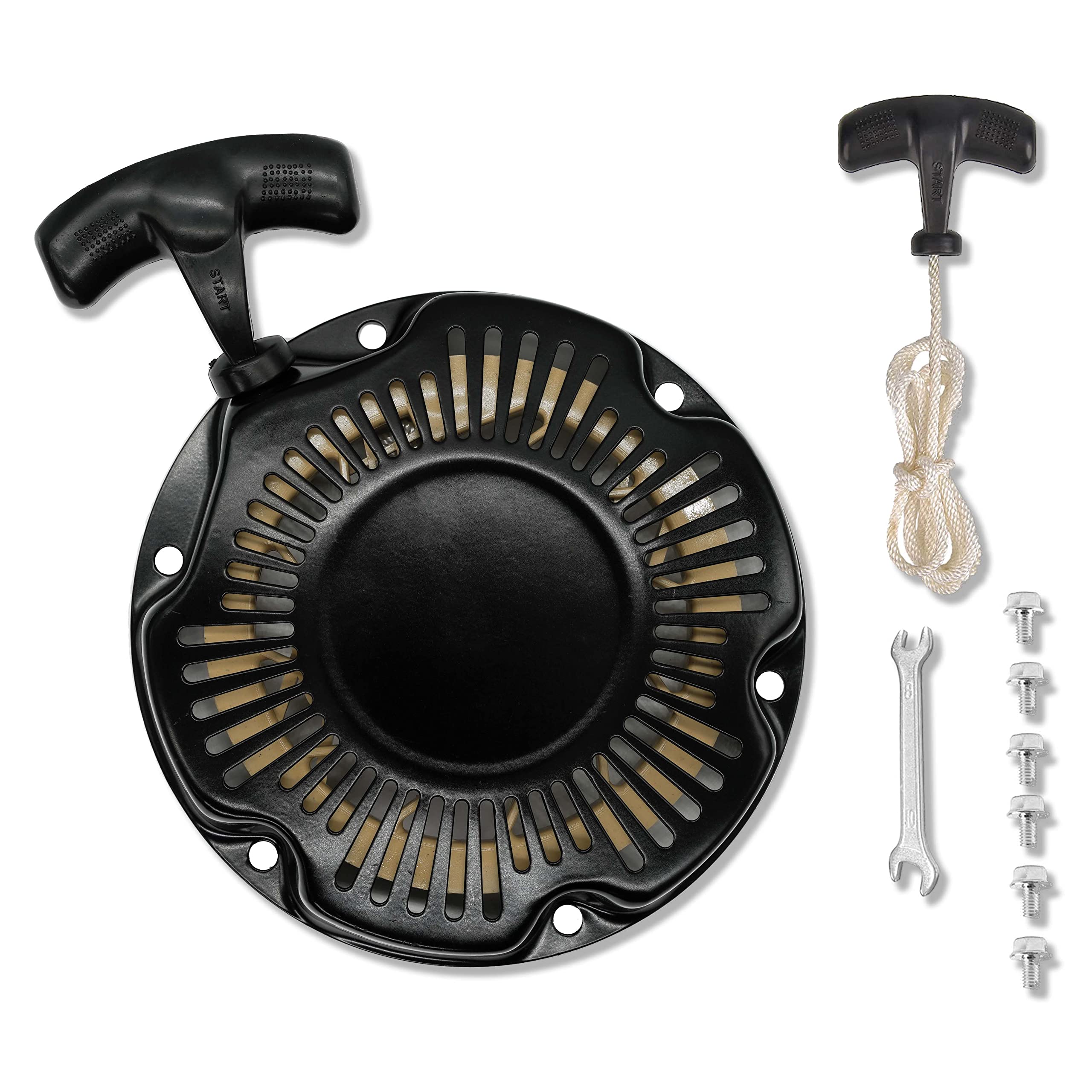 Jmchstore Pull Start Recoil Starter Assembly For Coleman Ct100U Cc100X 98Cc, Predator 79Cc 3Hp Engine, Massimo Mb100 79Cc Mini Bike, Sk100 Ck100 Go Kart, 154F 3.0 Hp Ohv Engine Parts (Obsidian Black)