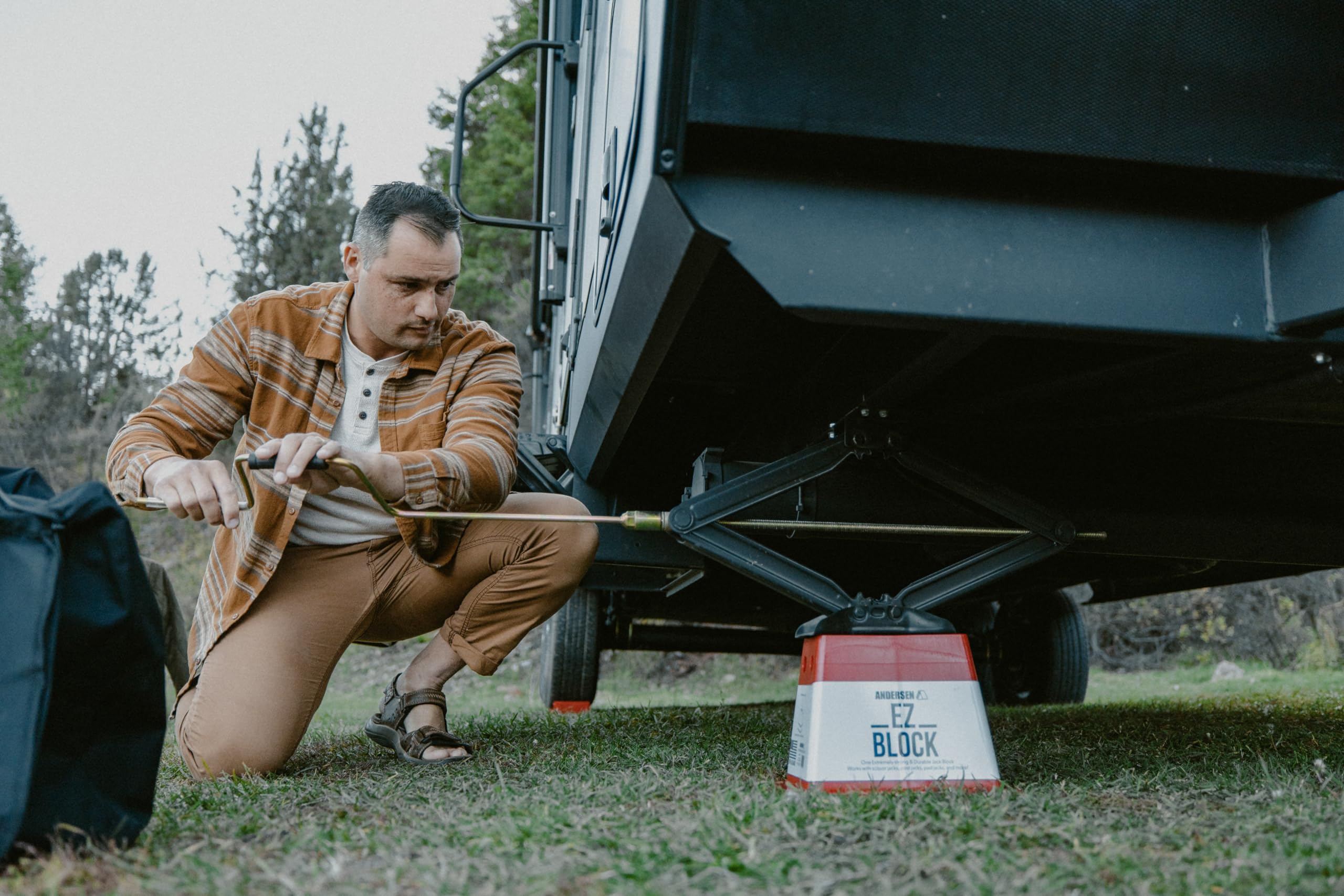 Andersen Hitches | Rv Accessories | 4-Pack Ez Jack Blocks Leveling System | Rv Stabilizer Stands | Heavy Duty Camper Level For R