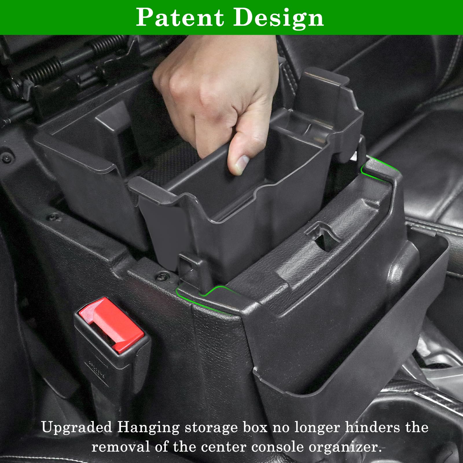 Eamplest 4Pcs Center Console Organizer For 2018-2022 2023 Jeep Wrangler Jl Jlu And Gladiator Jt Accessories Gear Shift Side Tray