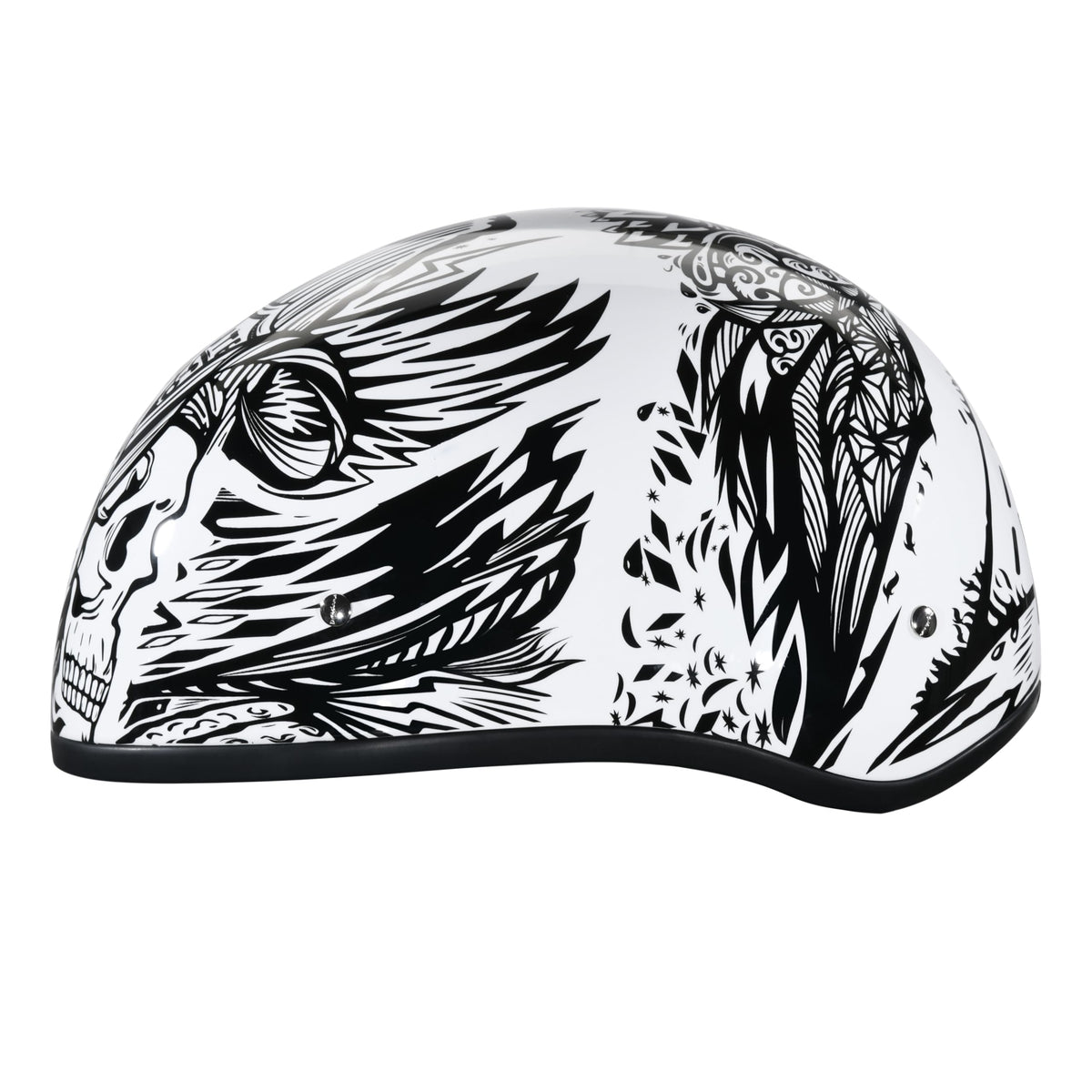 D.O.T. Daytona Skull Helmet- W/Live Fast- 2Xl