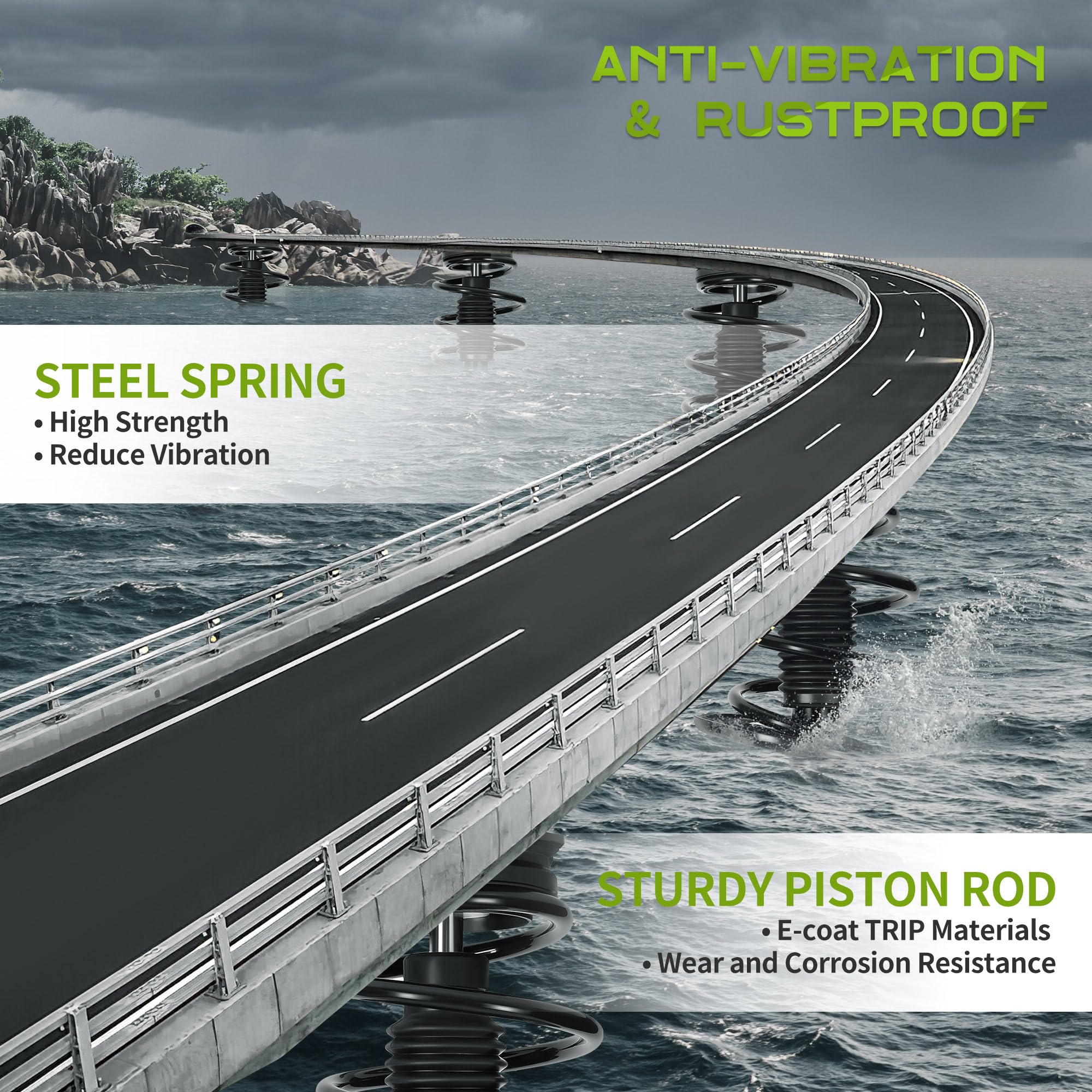 Autosaver88 Front Complete Struts Shocks And Coil Spring Assembly Compatible With 2009-2014 Maxima Sedan Fwd 3.5L