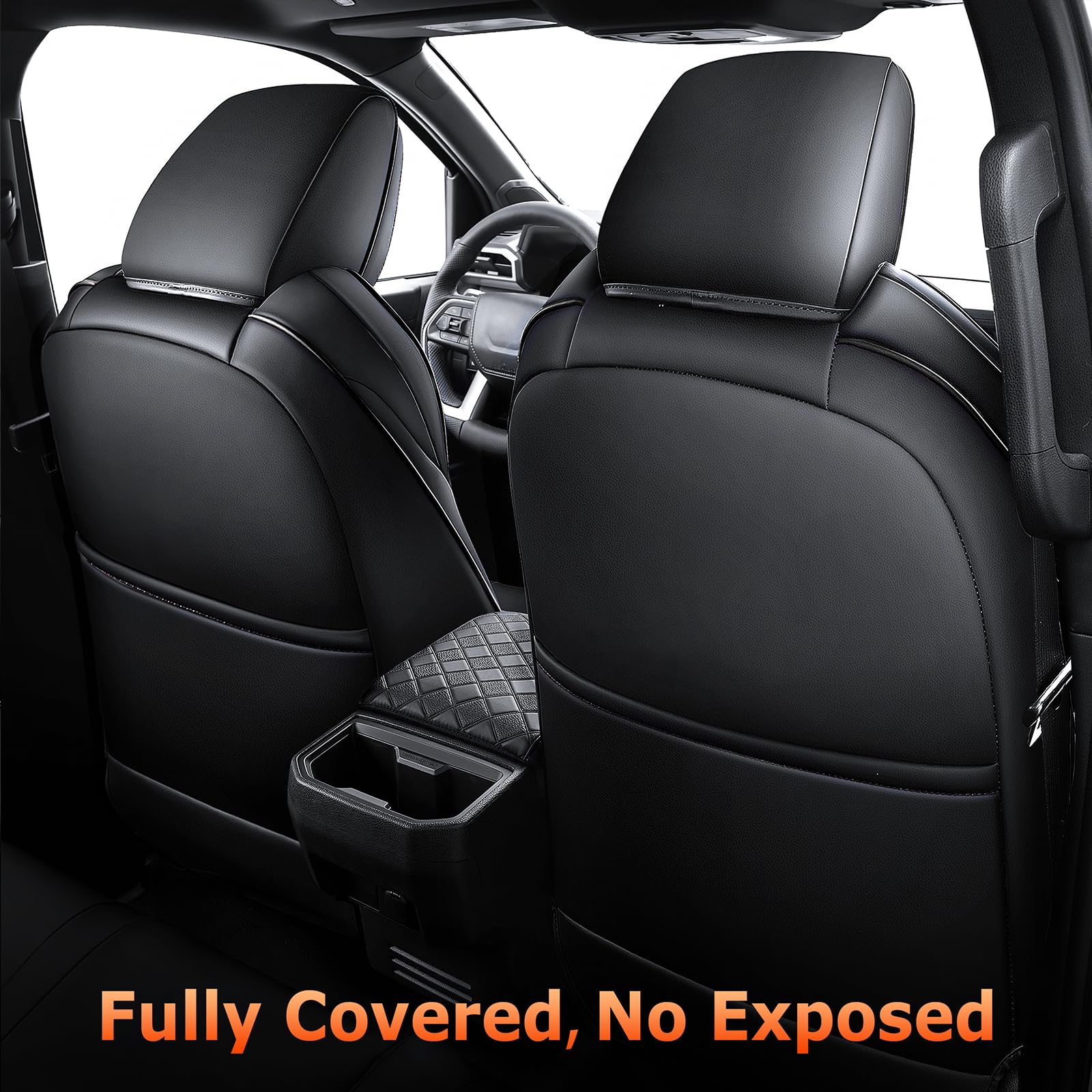 Carlimeki Leather Seat Covers Custom Fit For Tacoma Gen 4Th (2024-2025) Double Cab, For Sr, Sr5, Trd Prerunner, Trd Sport, Trd O