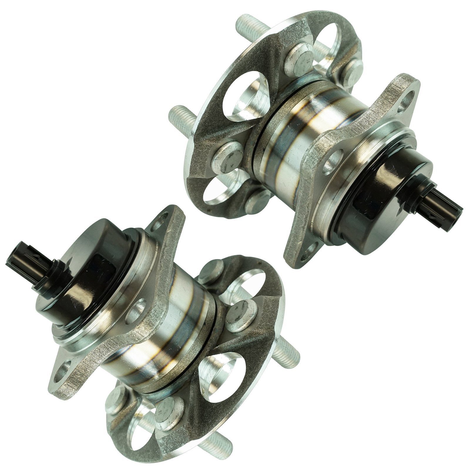 Trq Rear Wheel Hub Bearings Assembly Set Compatible With 2010-2015 Toyota Prius 2012-2015 Prius Plug-In