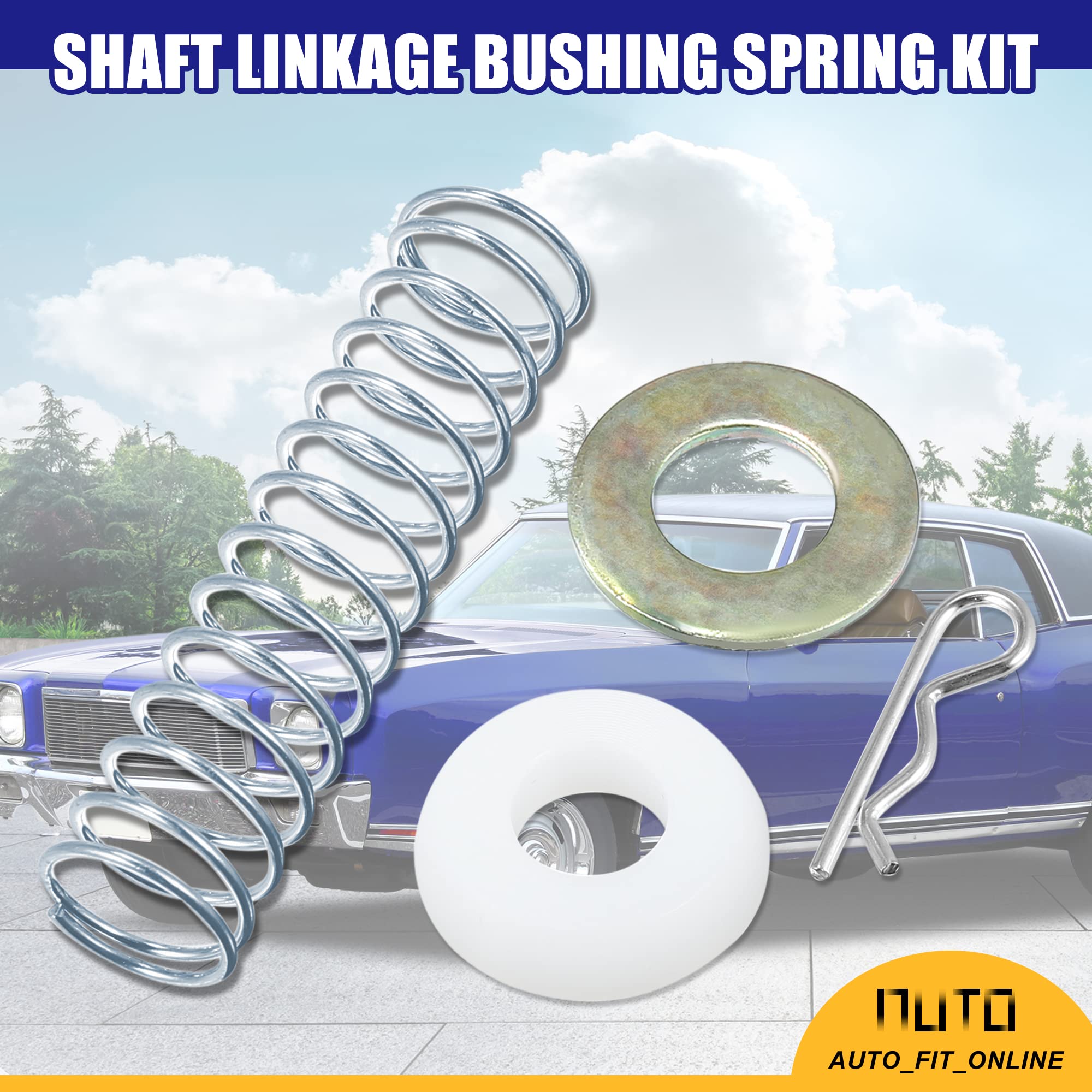 X Autohaux Fit For Chevy C10 Gmc3500 For Olds For Buick For Pontiac 1967-1988 Transmission Shifter Lever Linkage Repair Kit Replace 1377083 15538092