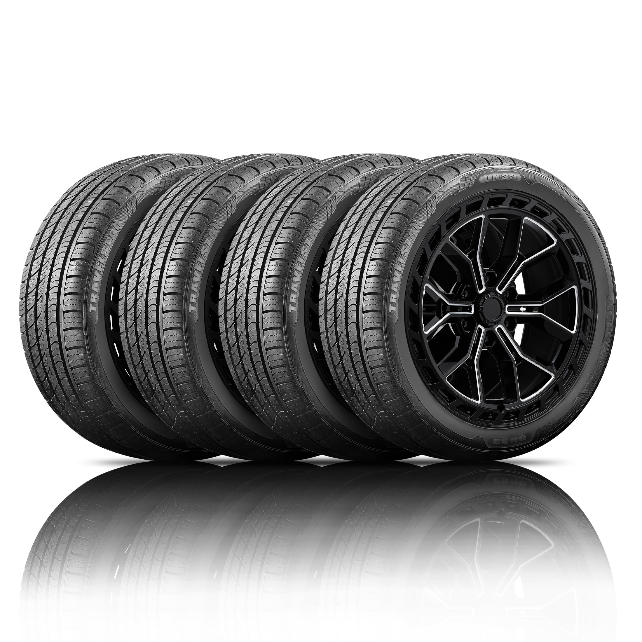 Set of 4 Travelstar UN33 225/45R17 91V All-Season High Performance Passenger Tire 225/45/17 - Includes Road Hazard Warranty (Tir
