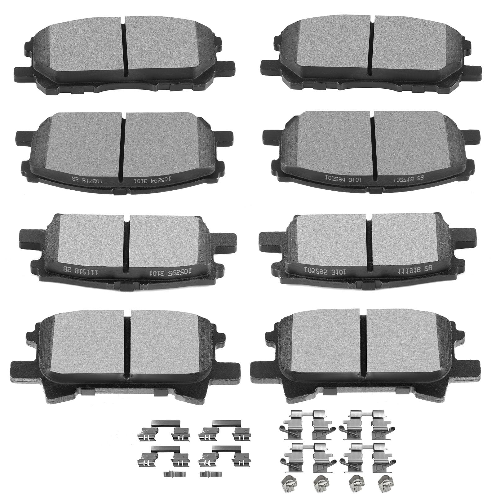 Scitoo Ceramic Front Rear Disc Brake Pad Set Fit For 2004-2006 For Lexus Rx330, 2007-2009 For Lexus Rx350, 2006-2008 For Lexus R